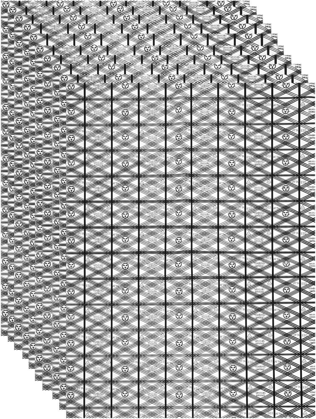 uxcell 25Pcs Open Top Anti Static Bags ESD Shielding Bag Flat with Anti-Static Labels for Electronic Devices 12×15.7 Inch