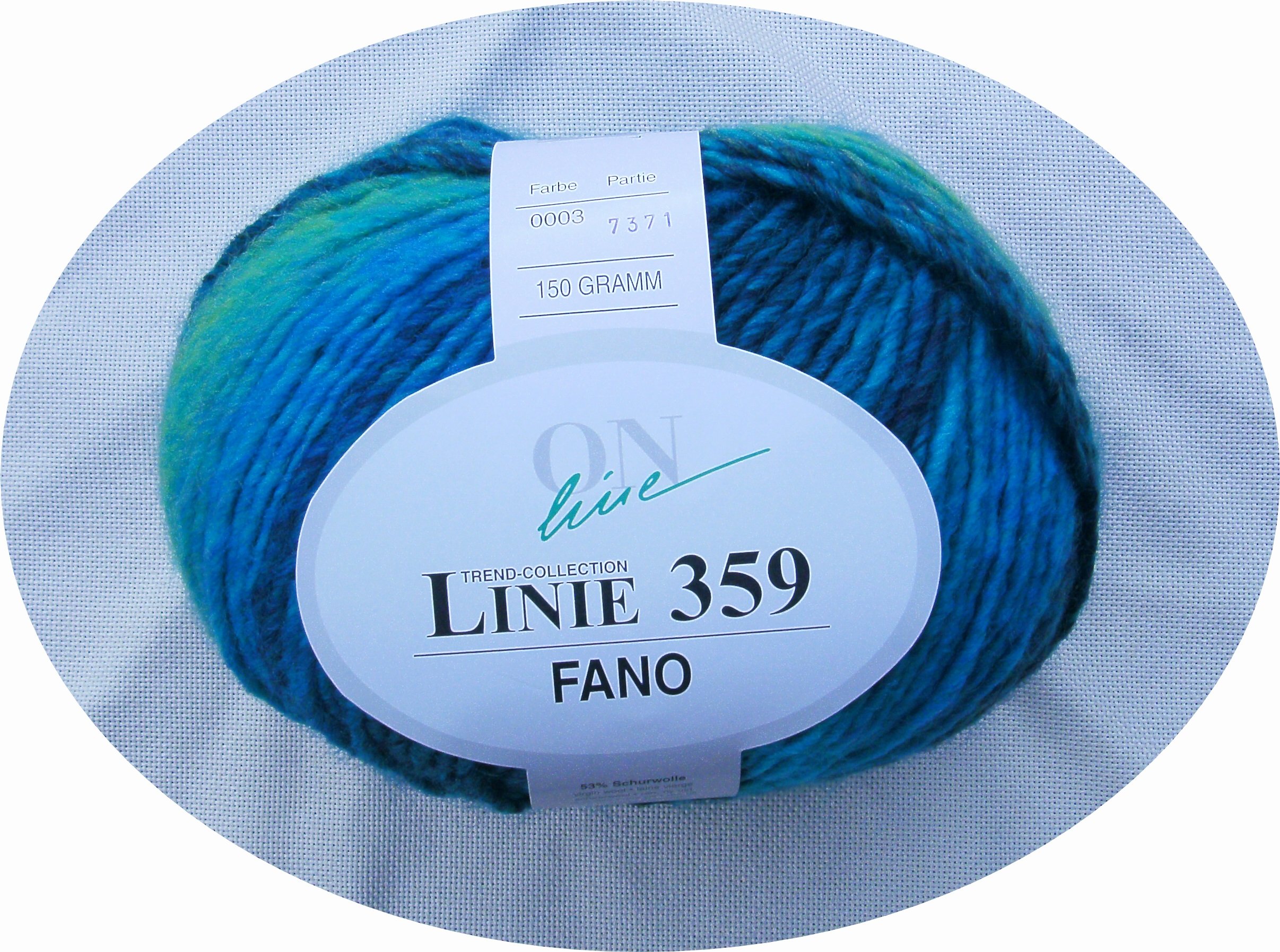 Gomitolo Lana ONline Linea 359 Fano - Colore 03, 150g / 240m, 53% Lana Vergine, Ferri 7-8