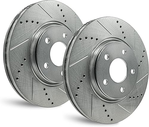 APF Rotores de freno delantero compatibles para Chevrolet Camaro SS Zinc perforadoranura 6.2L 2010-2015