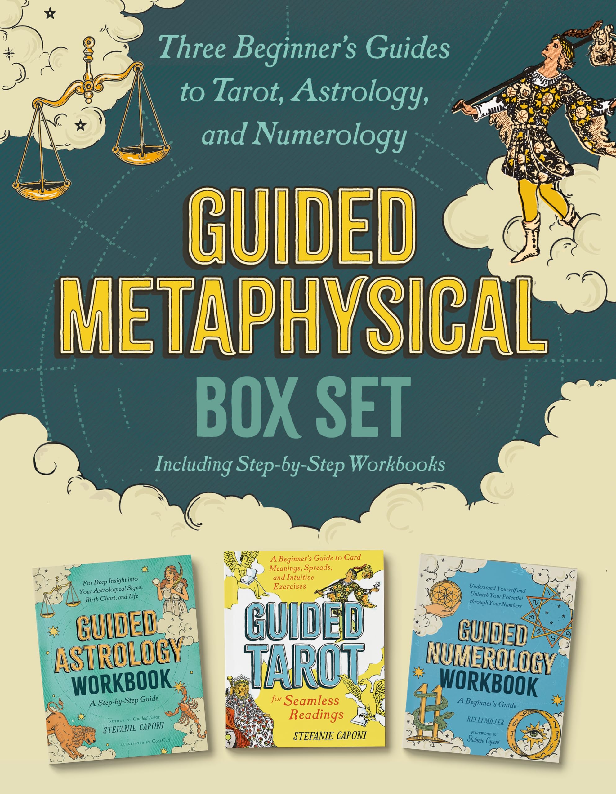 Guided Metaphysical Box Set: Three Beginner's Guides to Tarot, Astrology, and Numerology: Including Step-by-step Workbooks (Guided Metaphysical Readings)