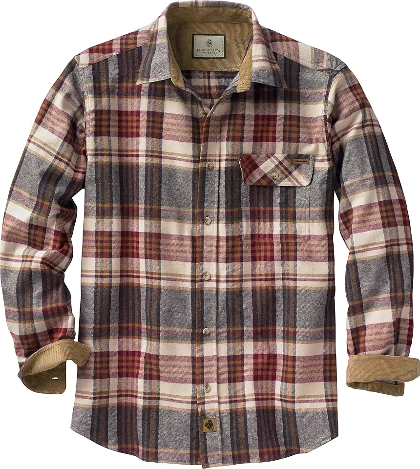 Legendary Whitetails Men's Buck Camp Flannel, Long Sleeve...