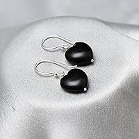 Vista 7 de Gempires Natural Heart Crystals Earring, Heart Gemstone, Energy Healing Crystals, Birthday, Gift for Her, Gemstone Jewelry Yaxaite