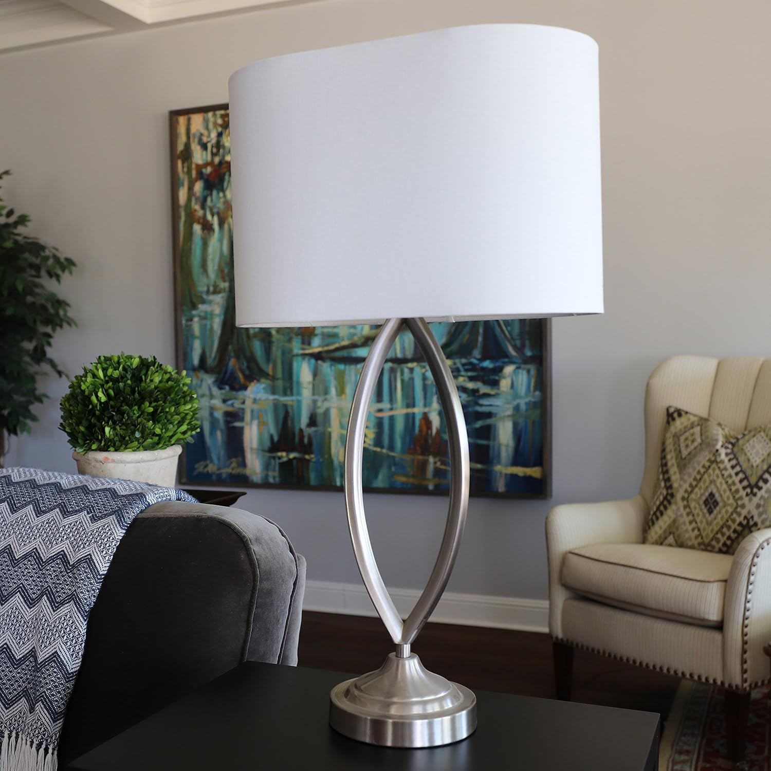 Blасk Frіdау - 80% оƒƒ Décor Therapy TL14121 Brushed Steel Table Lamp