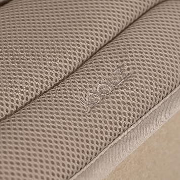 Joolz Breathable Stroller Seat Liner Cooling 3D Mesh & Soft Bamboo Viscose Fabric, Reversible, Machine Washable, Extra Comfort Padding, Foldable & Compatible with All Joolz Strollers - Sandy Taupe