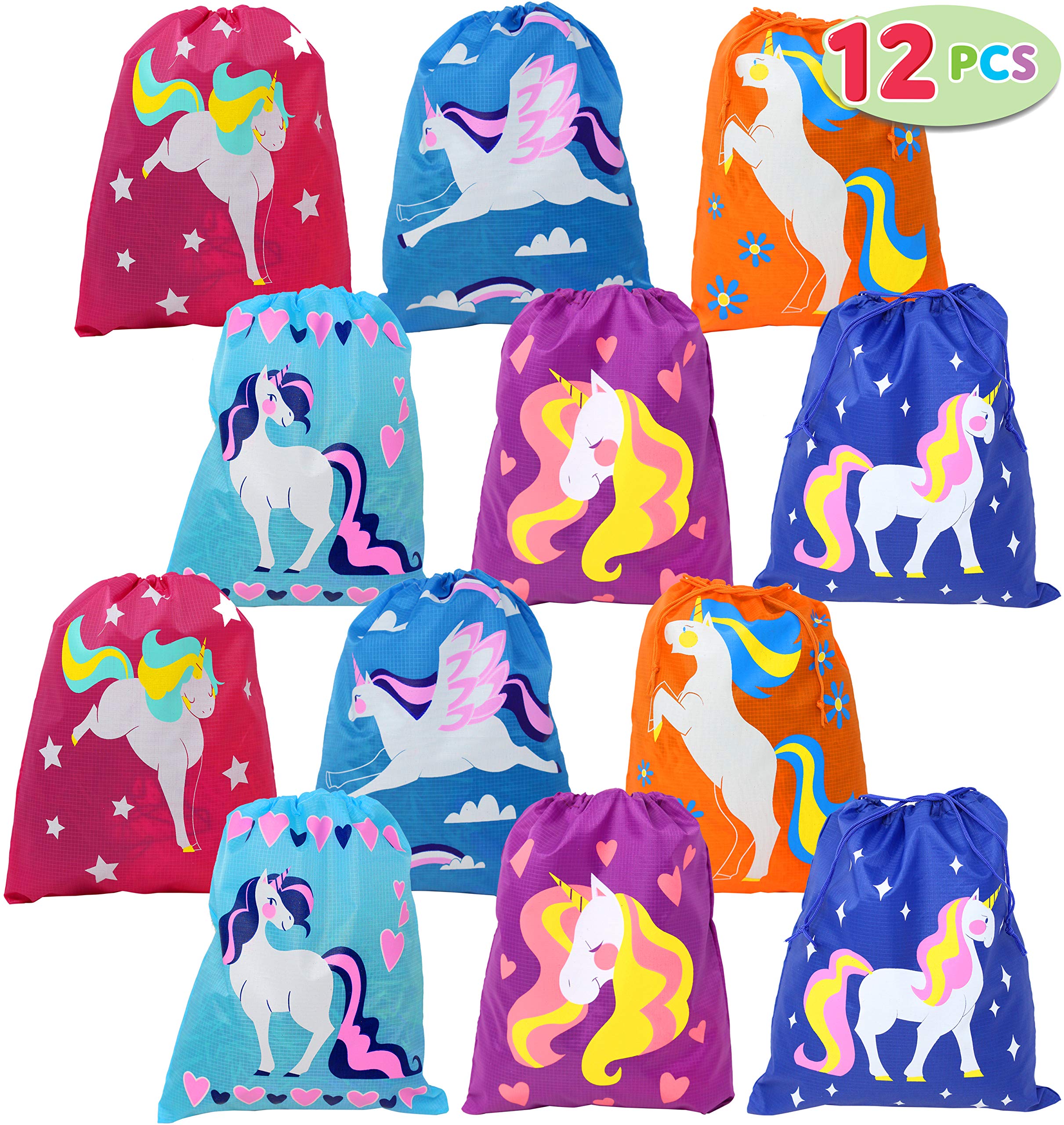JOYIN Halloween Bag Unicorn Bags (12 Pack) for Unicorn Party Supplies, Unicorn Party Favors for