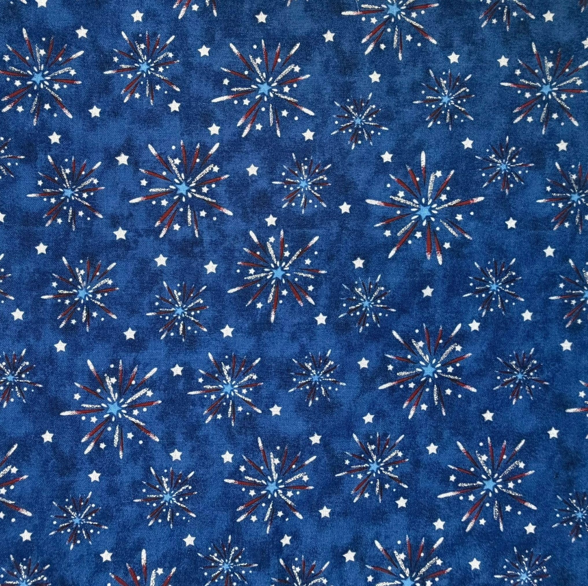 Papillon patriottico da uomo, fatto a mano, prelegato di bandiere americane rosse bianche blu e fuochi d'artificio