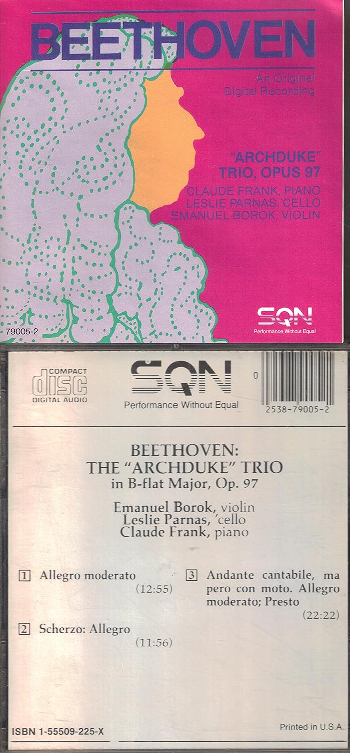 Beethoven Archduke Trio in B flat op 97 Ludwig van Beethoven, Emanuel