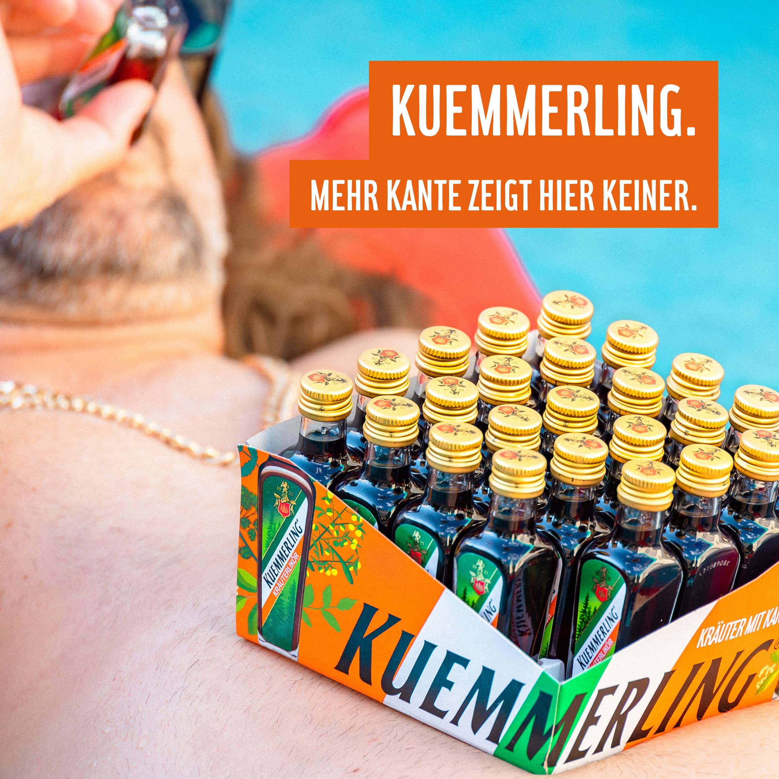 Kuemmerling Kräuterlikör (3x 25x0,02l) 35% vol., Der Halbbitter mit Kultstatus auf Kräuterbasis im Kuemmerling Würfel. Praktisch zum Mitnehmen und perfekt für Parties mit Freunden