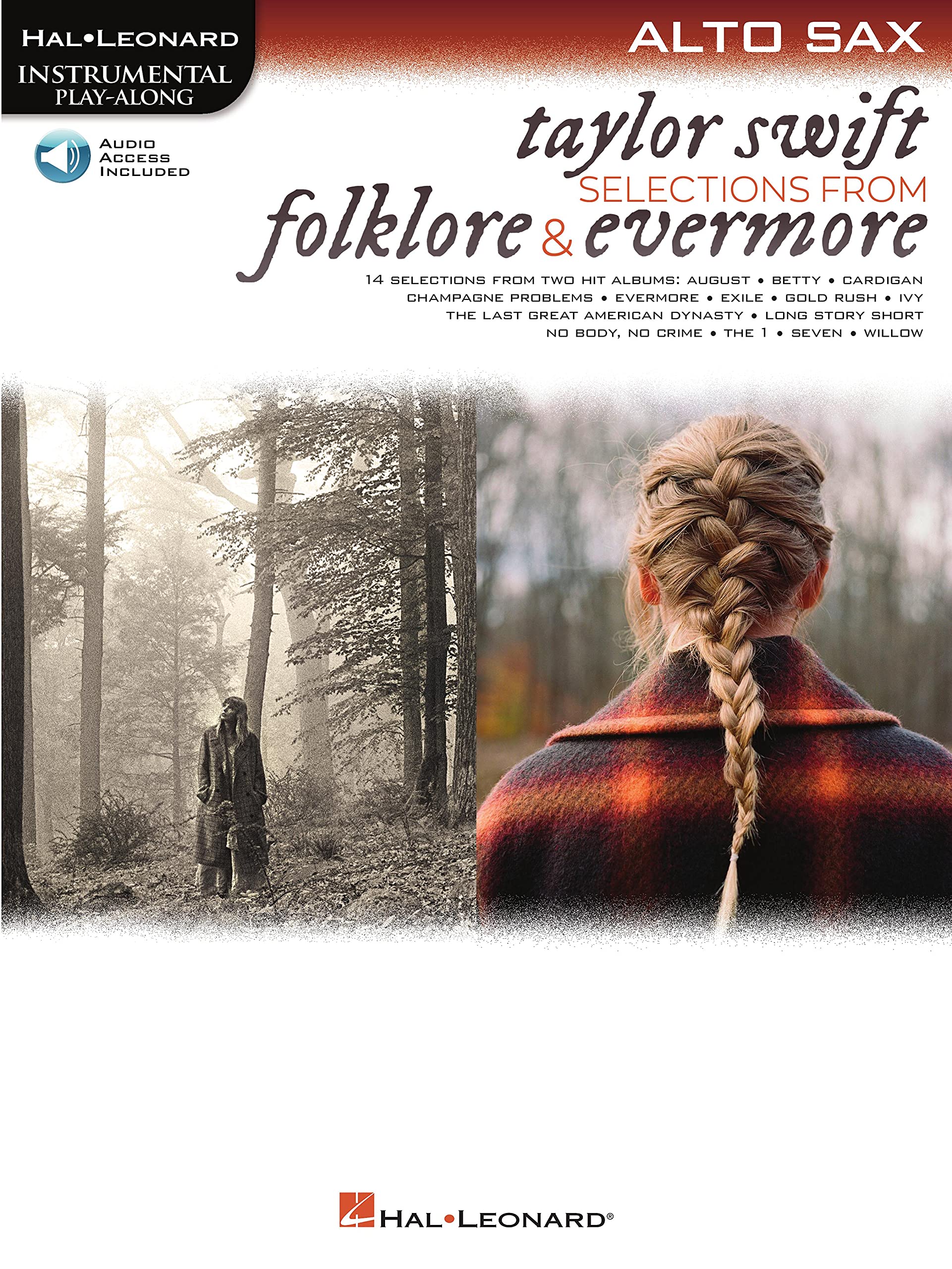 Taylor Swift - Selections from Folklore & Evermore: Alto Sax Play-Along Book with Online Audio (Hal Leonard Instrumental Play-along)
