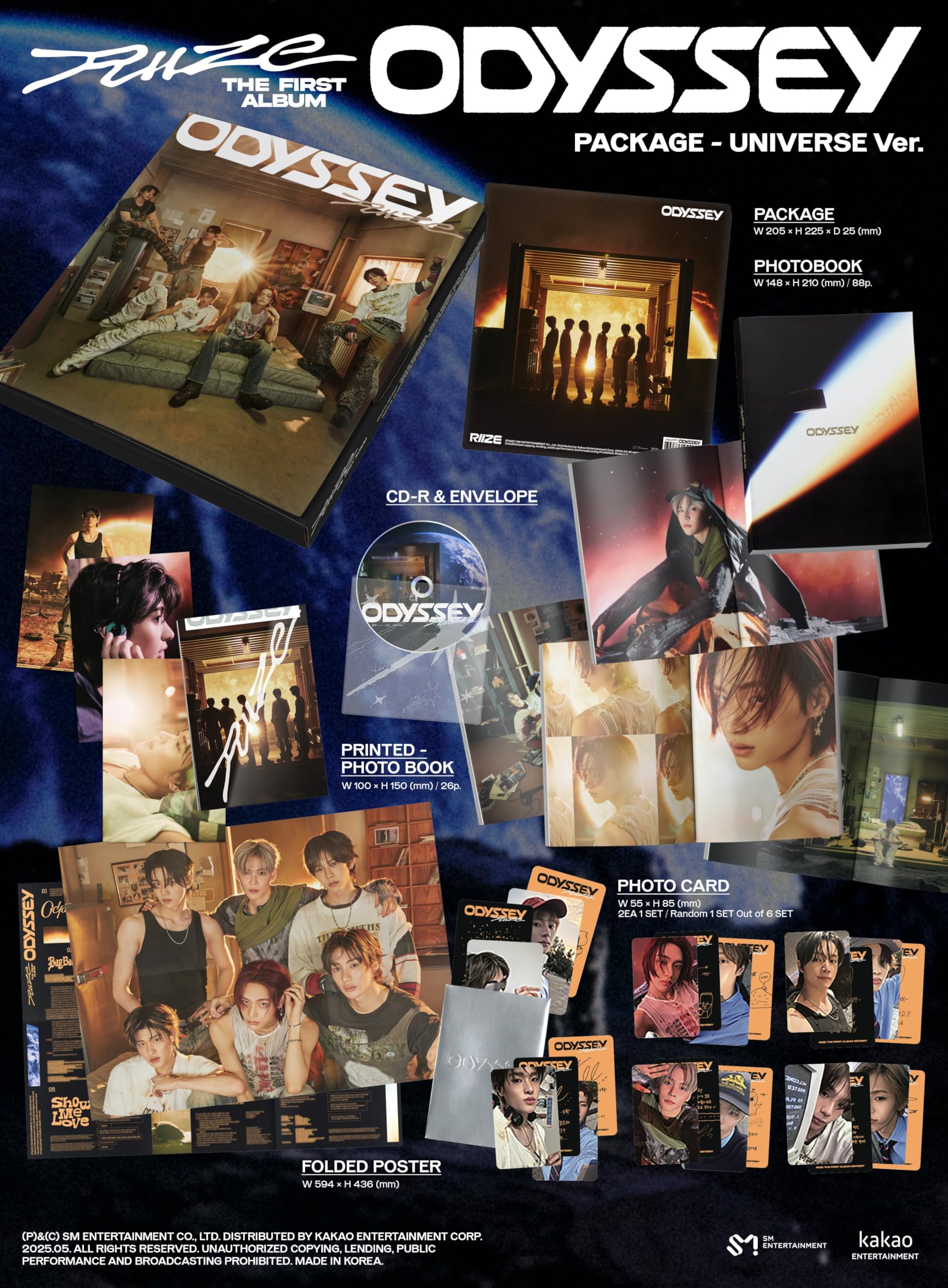 Amazon.com: RIIZE ODYSSEY [Package Ver.] 1st Full Album