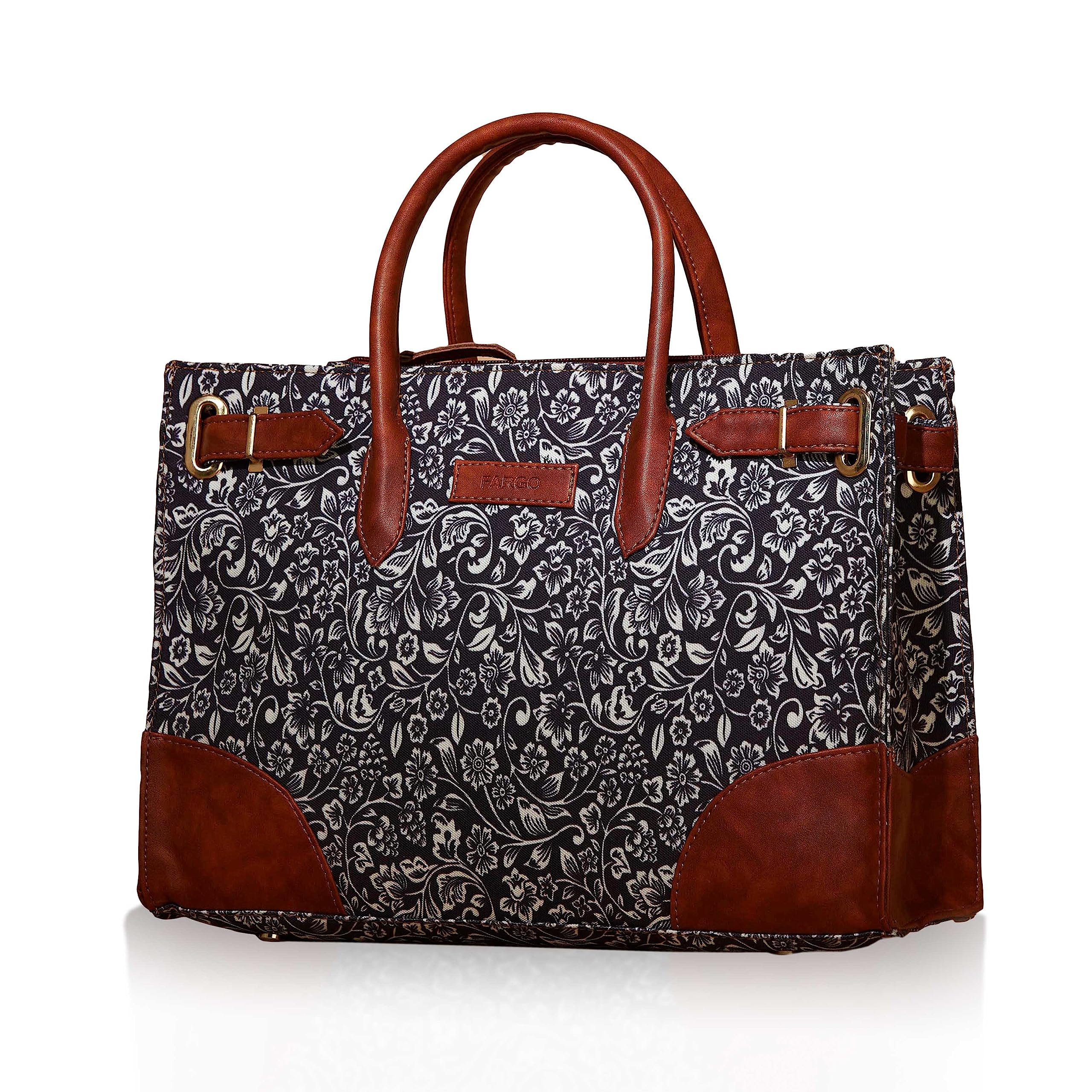fargo Canvas Laptop Handbag For Women - Stylish & Durable Tote Bag, Fits 15-Inch Laptop-picture-10