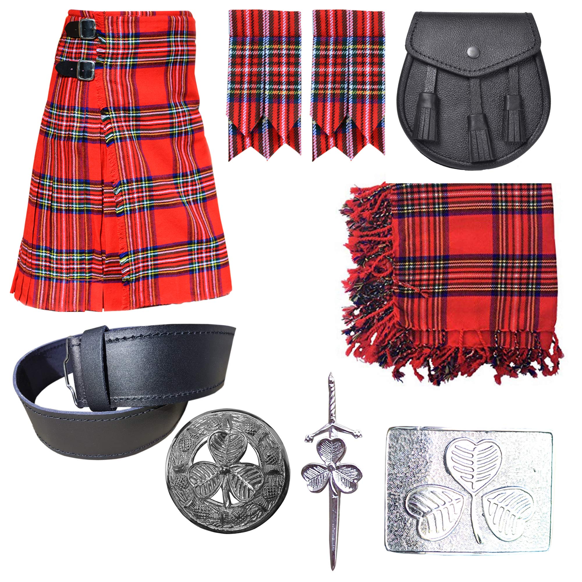 Kilt - Men's Wedding Kilt Outfit Deals - 8 Items in Deal