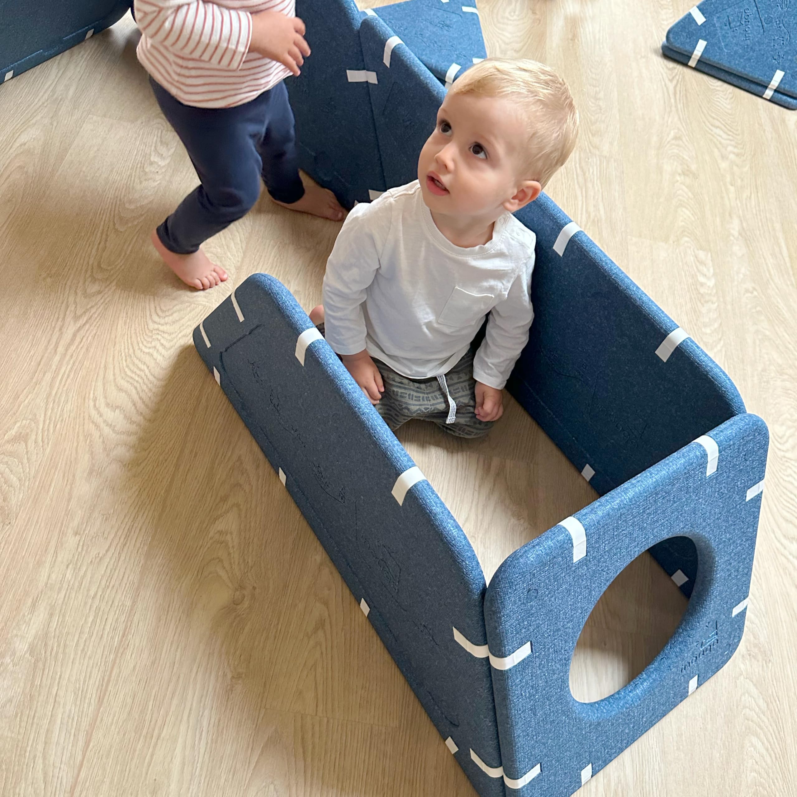 Extra 10 - Jeu de Construction Magnétique - Modules Géants, Légers et Aimantés - Assemblage, Inventivité & Exploration - De 0 à 10 Ans - Fabriqué en France - 10 Modules
