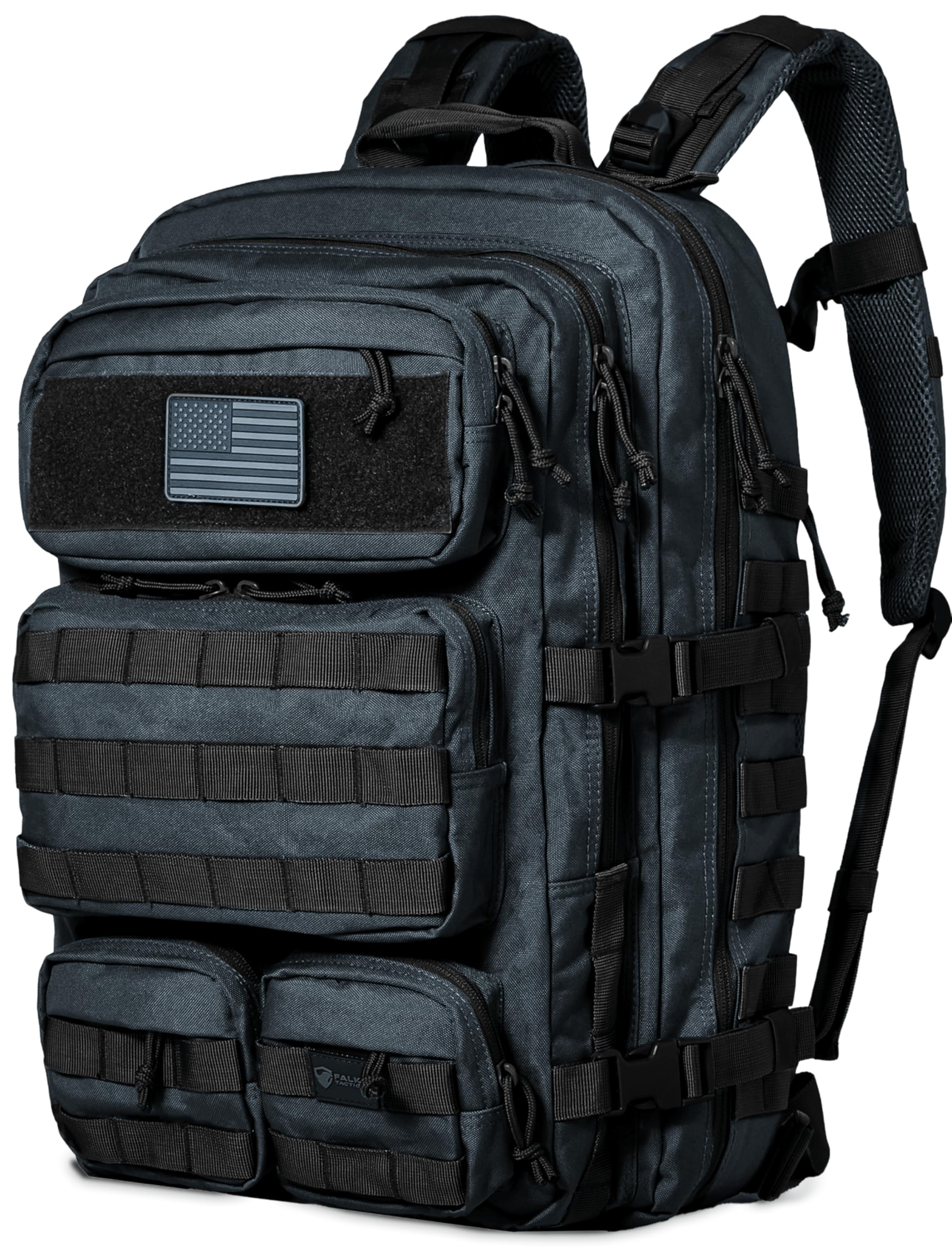 Falko Tactical Backpack for Men and Women 50L Backpack 2.4x Stronger Large Military Molle Rucksack, Bugout Backpack Outdoors