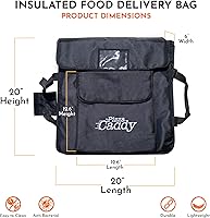 Amazon.com: Pizza Caddy Insulated Food Delivery Bag 20-Inch ...