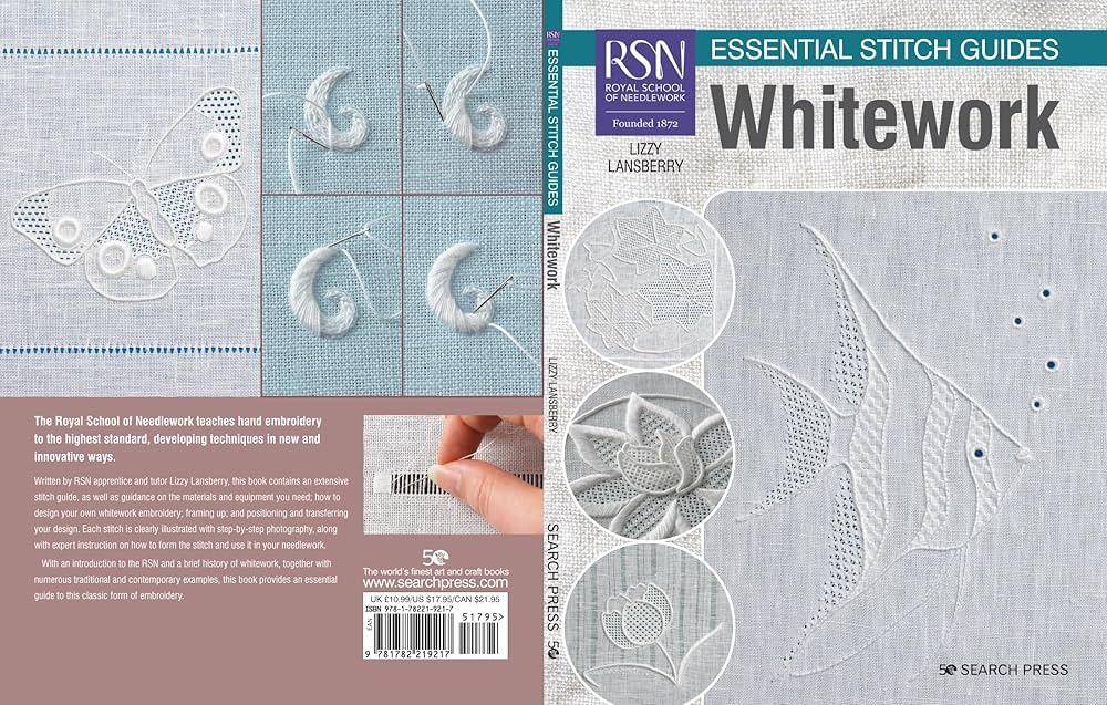 Amazon.com: RSN Essential Stitch Guides: Whitework - large