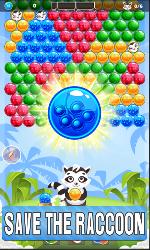 Game:Save the Raccoon Bubble Shooter 2018 - App on Amazon Appstore