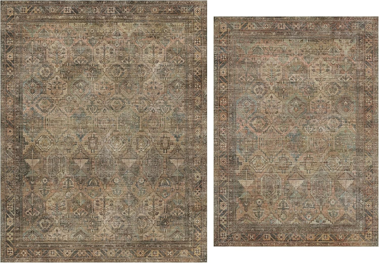 Amazon.com: Bavni Rugs for Living Room, Vintage Printed Decorative Rugs ...