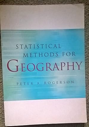 Statistical Methods for Geography-Wow! eBook