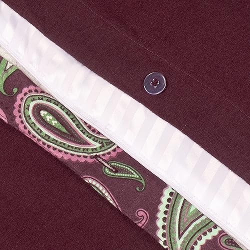 Miniatura 4 de Superior Juego de funda de edredón de franela de algodón de alta calidad, para todas las estaciones, 100% algodón cepillado, juego de 3 piezas con