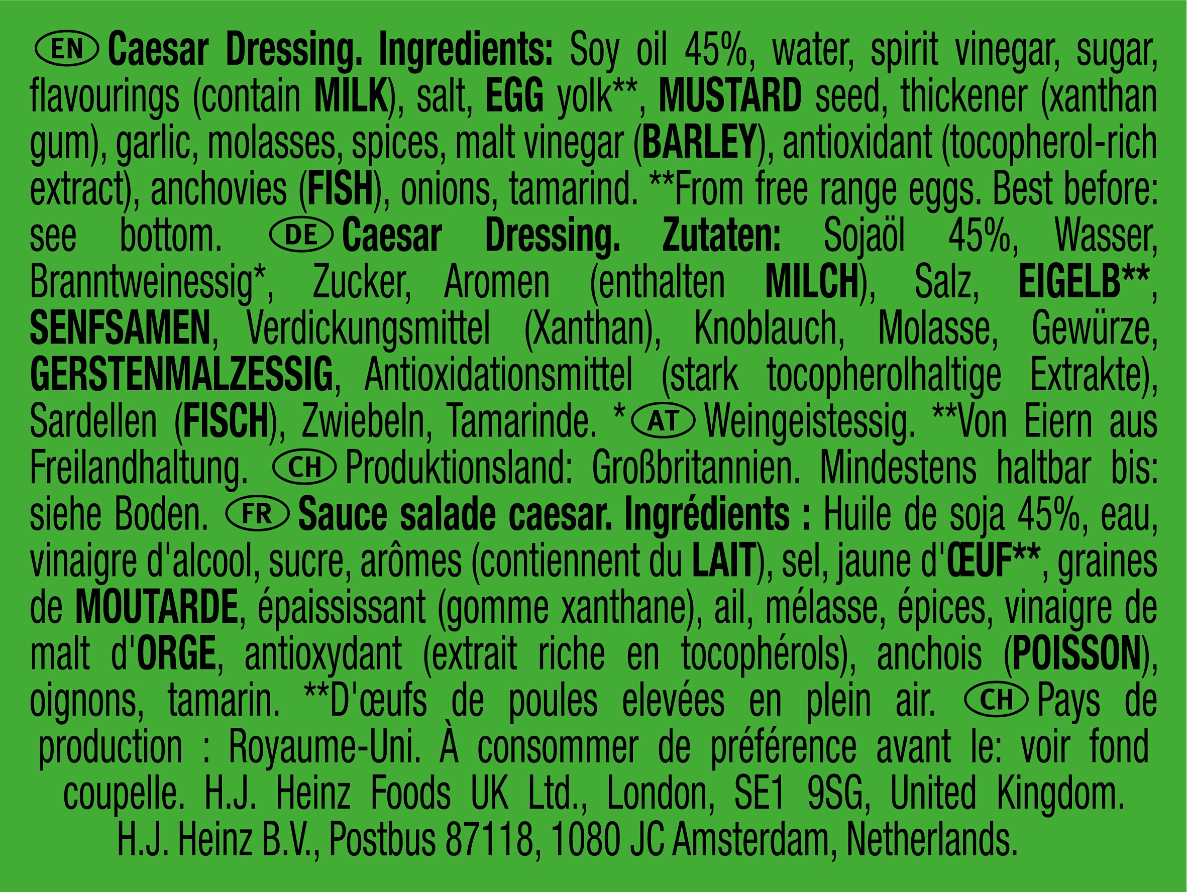 Heinz Sauce Salade Caesar Coupelle 25g x 100