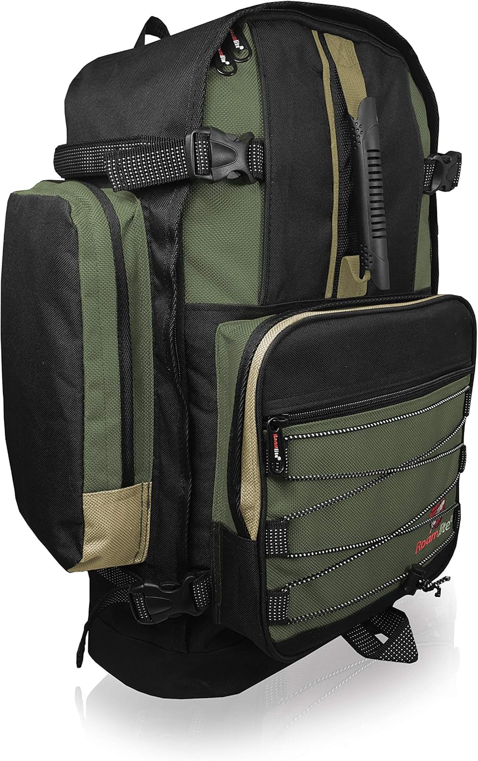 Roamlite Large Hiking Backpack for Camping and Festivals, Front Loading