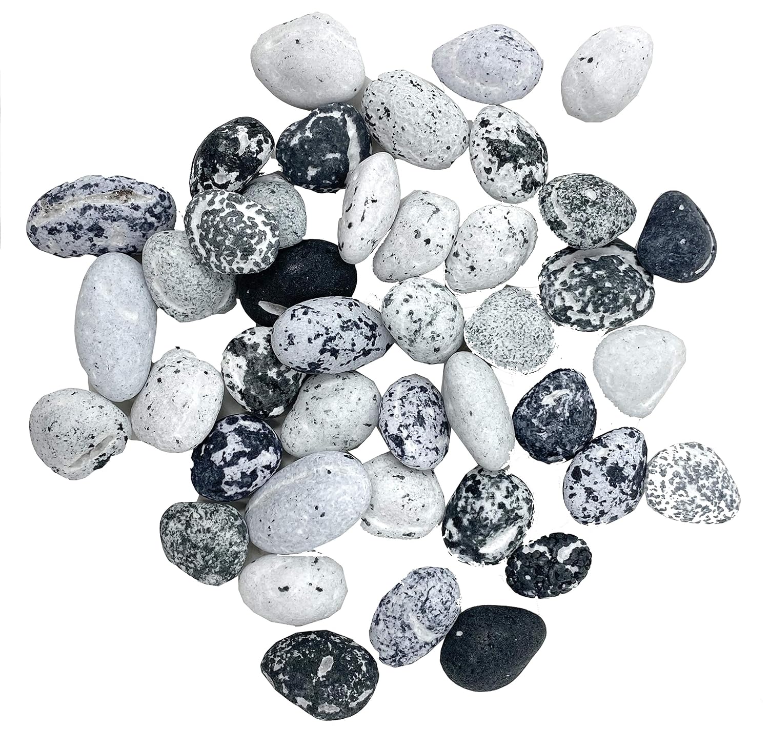 Rabbit Creek Sunflower Food Company Candy Coated Chocolate Beach Pebbles 1 Pound Bag, Beach Candy for Mermaid Beach Themed Events (Pack of 2)