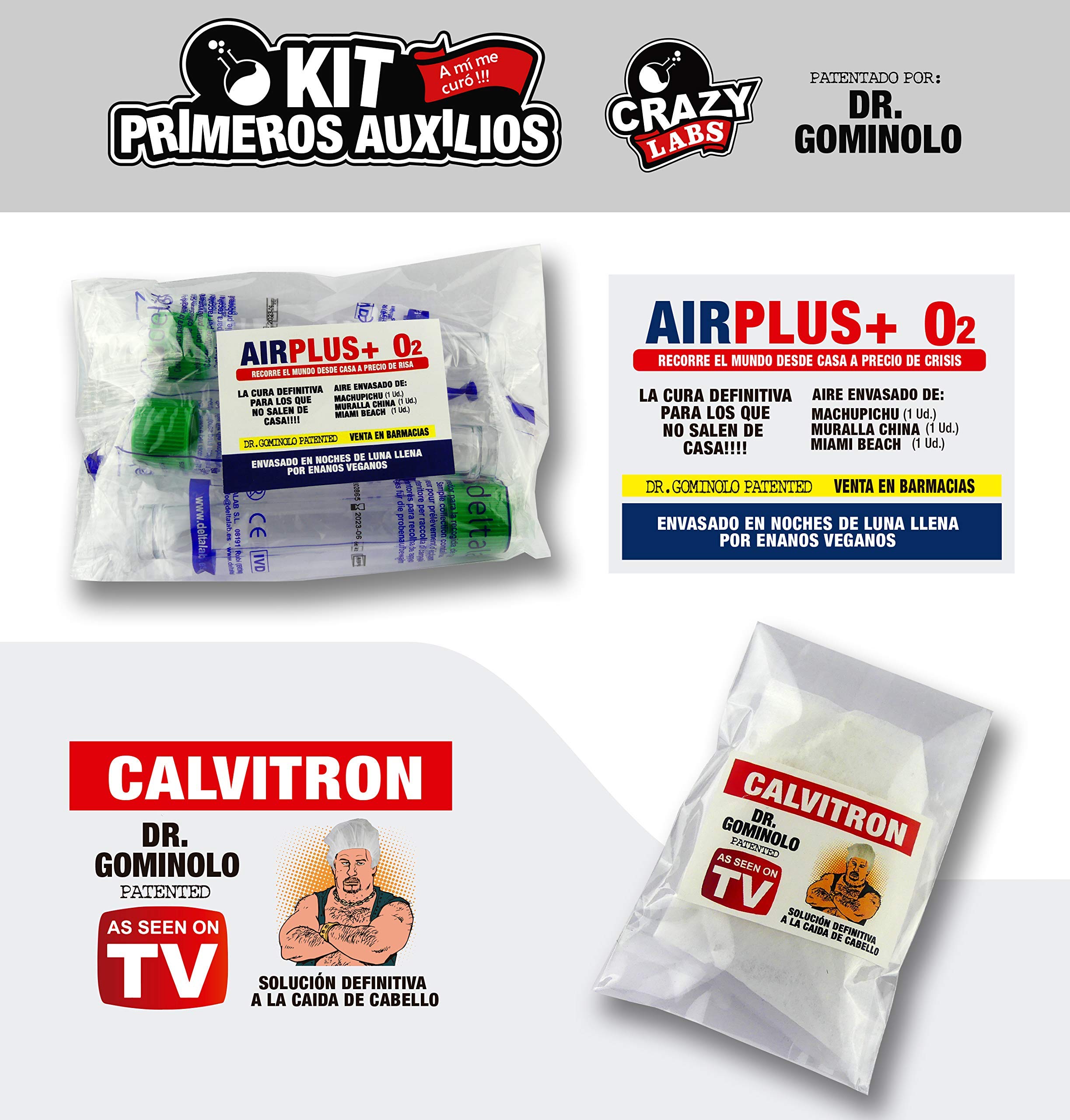 Regalo Cumpleaños Original | Regalo para despedidas, jubilaciones y celebraciones | Regalo de broma y Risas | KIT para Risas - Crazylabs