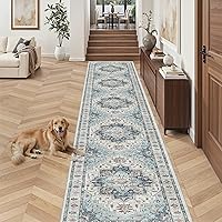 Vista 134 de Madane Alfombra Pasillera Lavable - Alfombras Pasilleras 2x6 para Pasillos de 6 Pies Antideslizante Vintage Alfombra Pasillera de Cocina