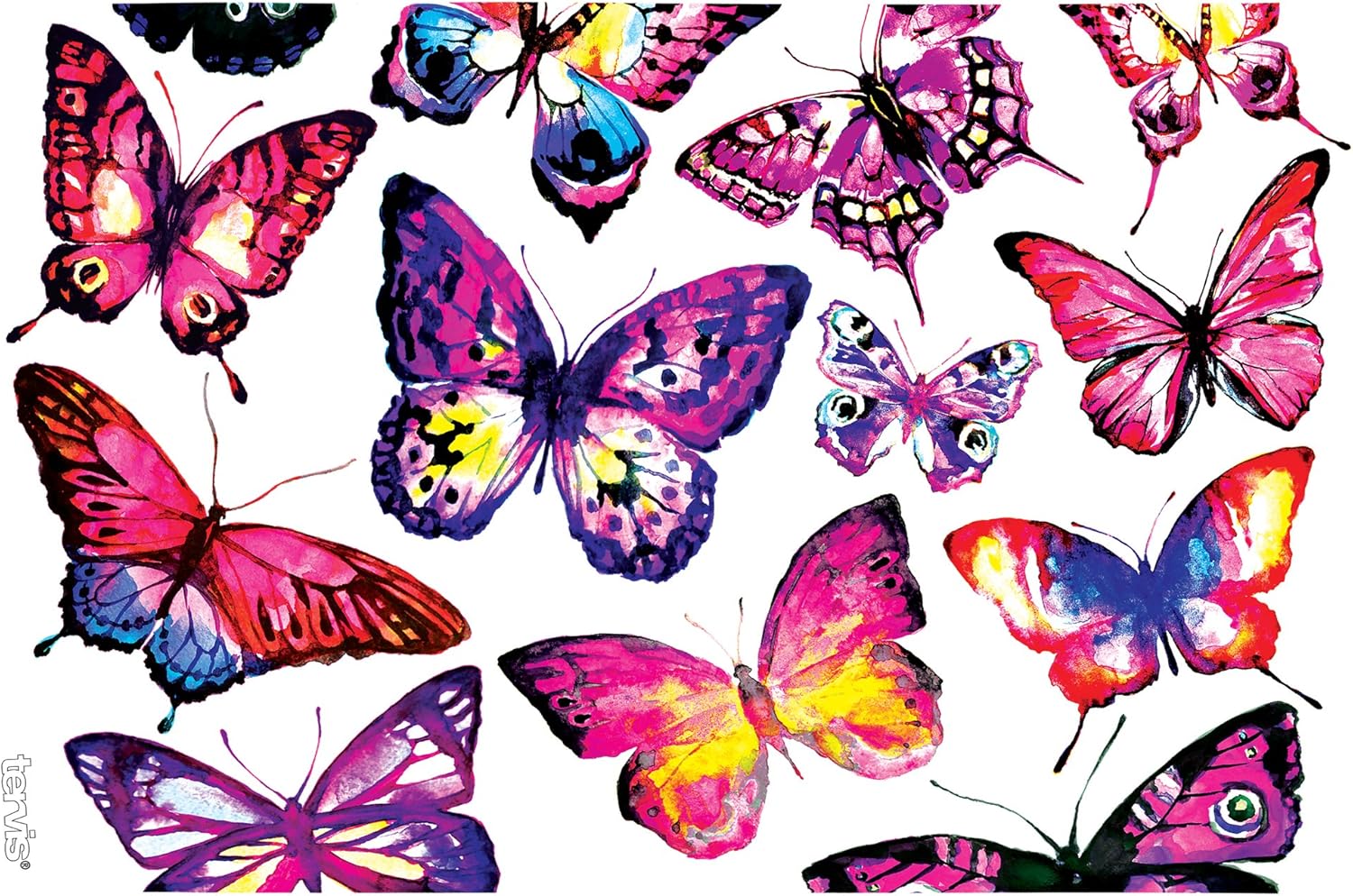 Tervis Butterfly Passion Made in USA Double Walled Insulated Tumbler Travel Cup Keeps Drinks Cold & Hot, 16oz, Classic - Image 2