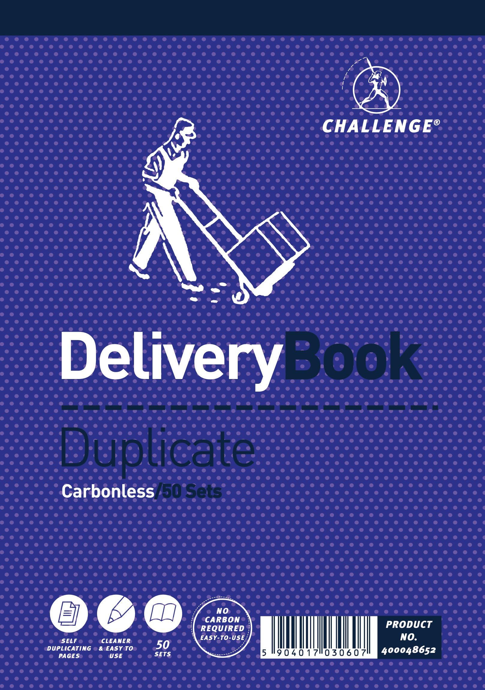 Challenge Duplicate Delivery Book, Carbonless, 50 Pages, 5 pack (195 x 137 mm)