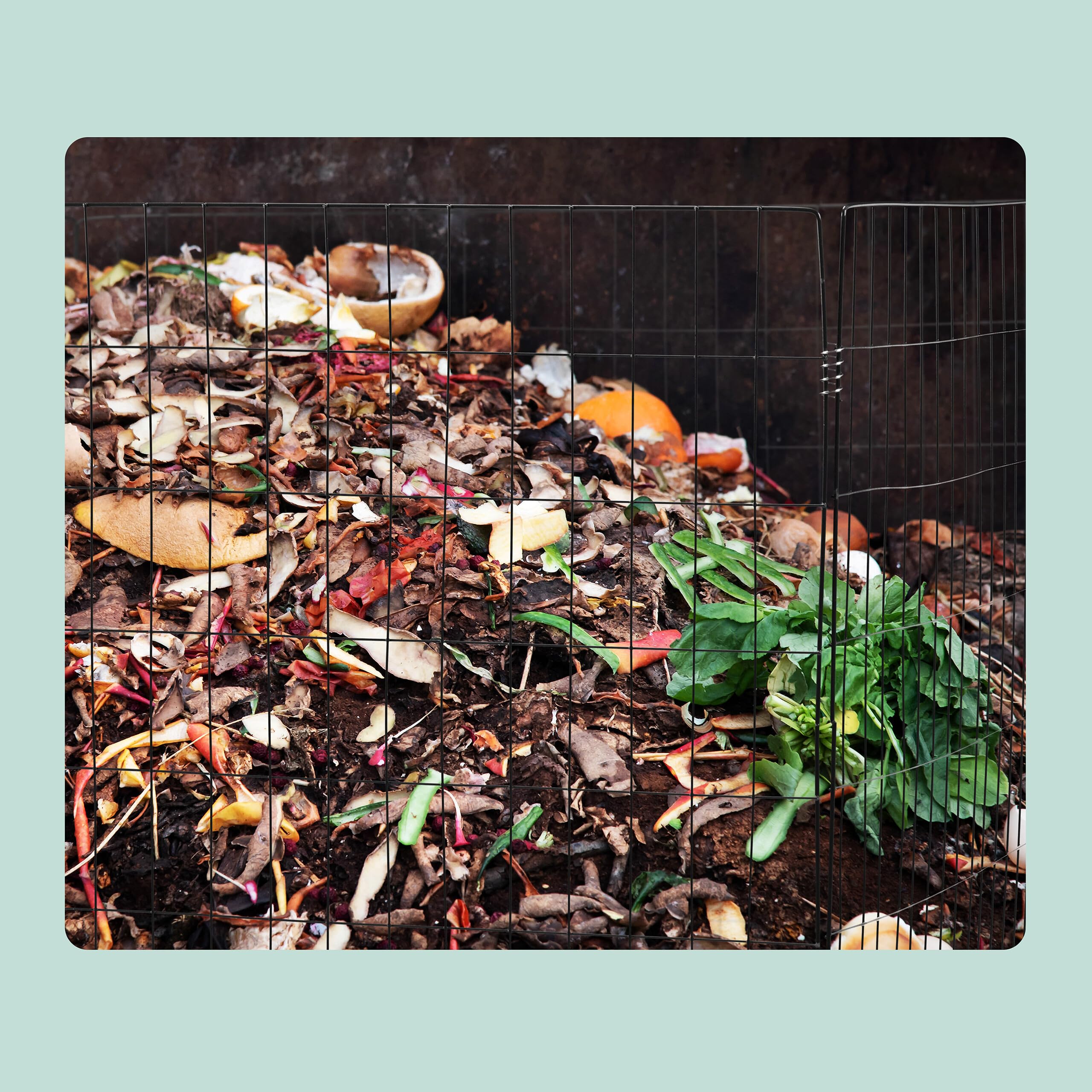 Relaxdays Compostiera in Metallo, Set da 2, per Compost da Giardino, Cesta per Foglie e Fogliame, 68 x 46 x 46 cm, Nero