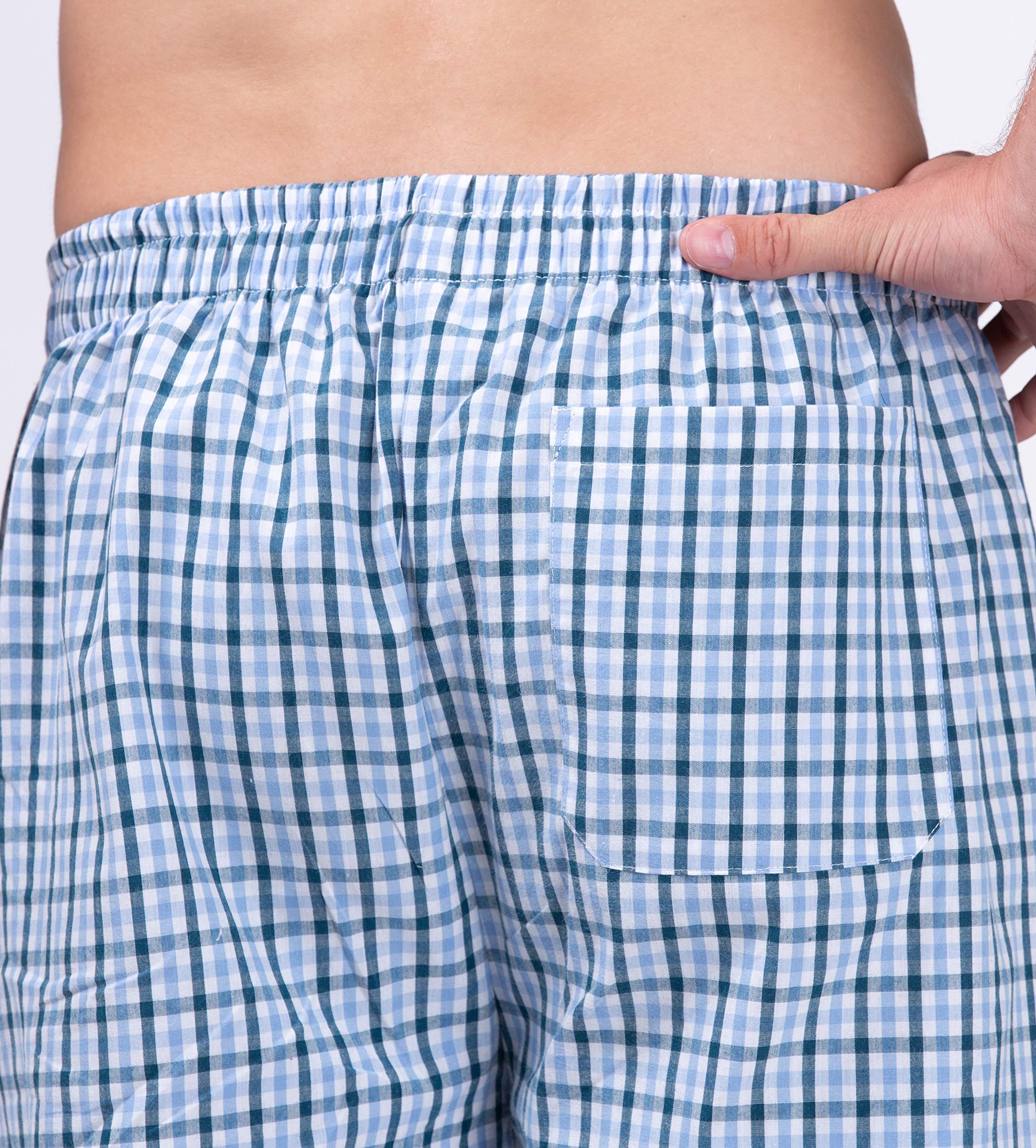 Moonline - Herren Webhose kurz als Freizeithose und Loungehose - 2 Stück im Pack
