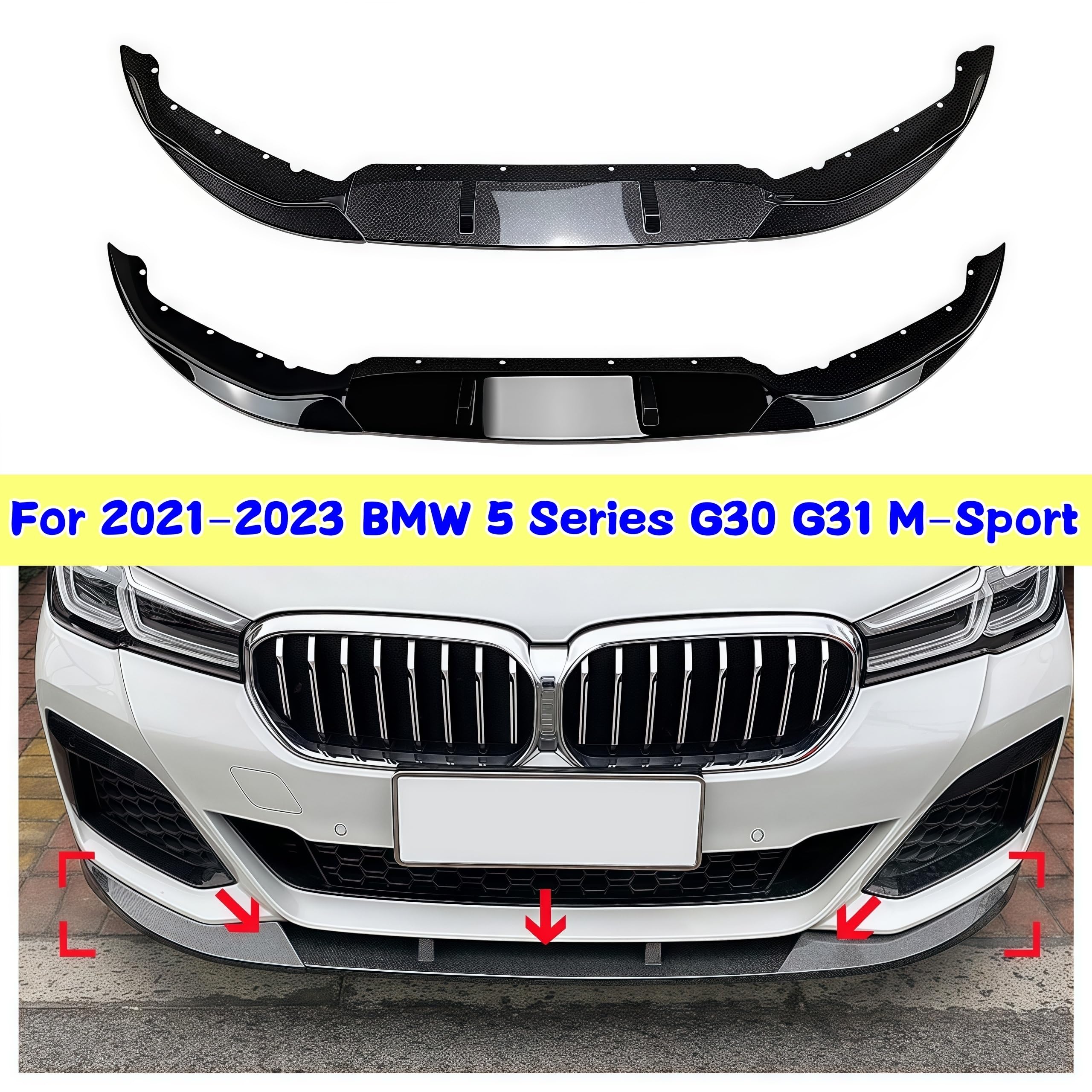 Do BMW 5 Series G30 G31 520i 520d 530i Przedni zderzak