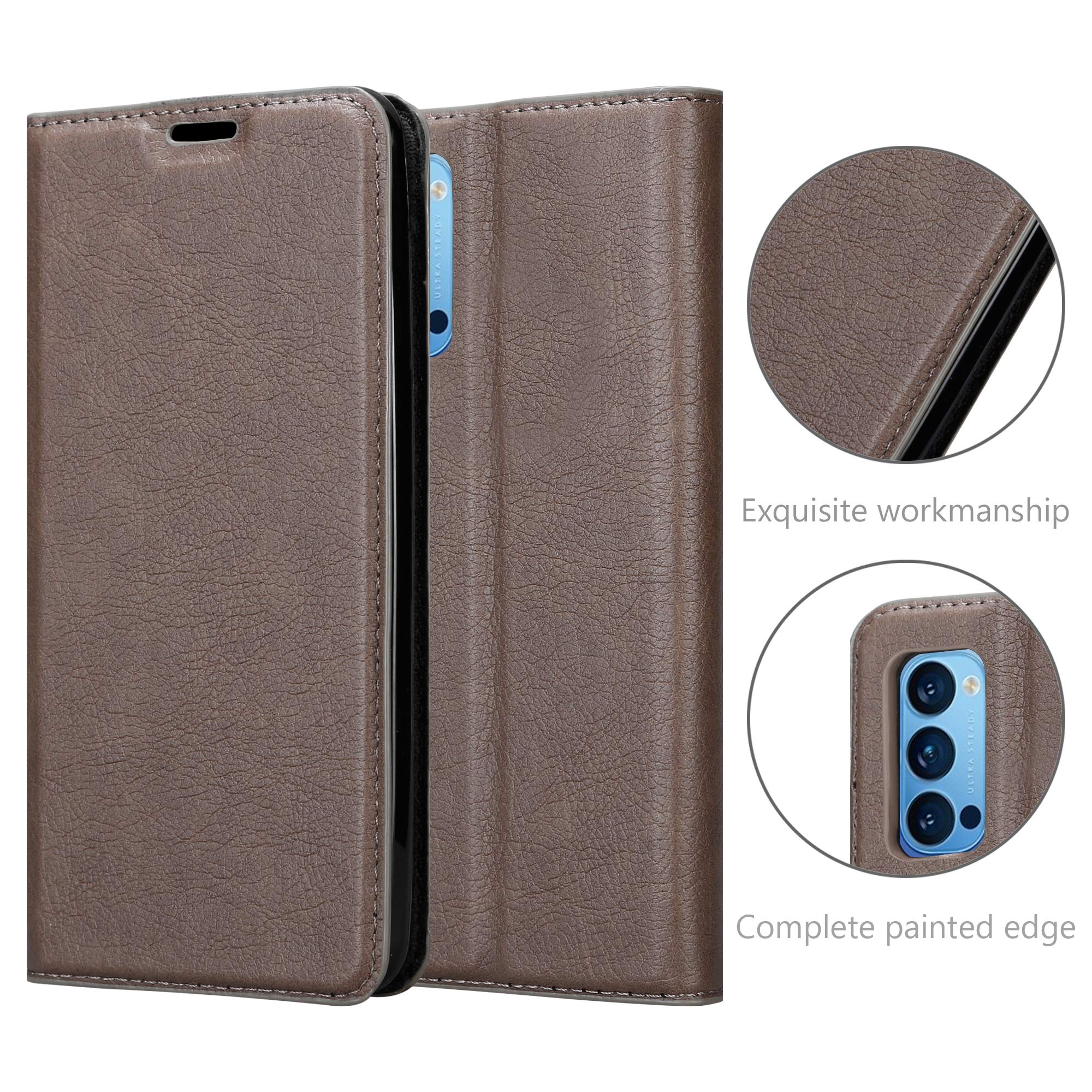 Custodia per Oppo Reno4 PRO Portafoglio Cover Ecopelle Magnetica Libro
