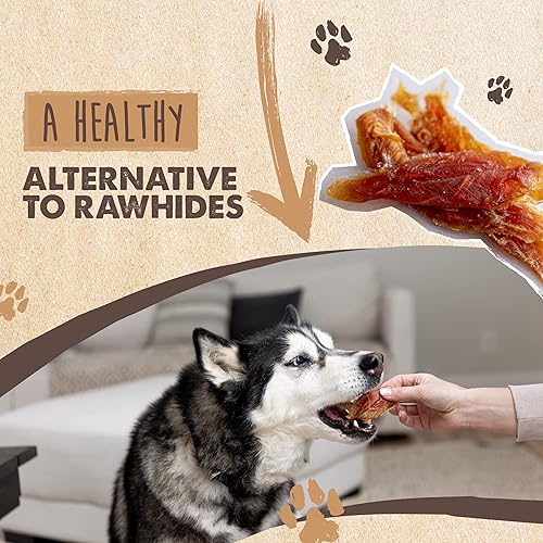 Miniatura 6 de Mighty Paw Naturals Chicken Jerky Dog Treats Cecina de pollo para razas pequeñas, medianas y grandes. Golosinas naturales para perros. Golosinas