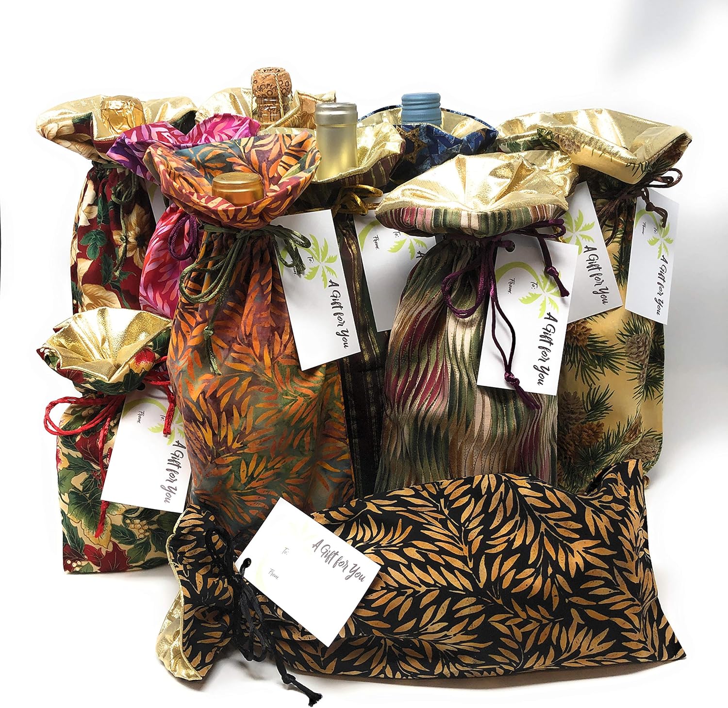 Amazing π₯ Fabric Gift Bags Sampler Bundle-Reusable Drawstring Gift Bag | Eco-friendly Alternative to Paper Giftwrap for Wine Bottle | Christmas, Winter Holiday | Cotton Cloth, 1 Sm, 2 Lrg, 9 Med. (12-pack) Review Discount Fabric Gift Bags Sampler Bundle-Reusable Drawstring Gift Bag | Eco-friendly Alternative to Paper Giftwrap for Wine Bottle | Christmas, Winter Holiday | Cotton Cloth, 1 Sm, 2 Lrg, 9 Med. (12-pack)