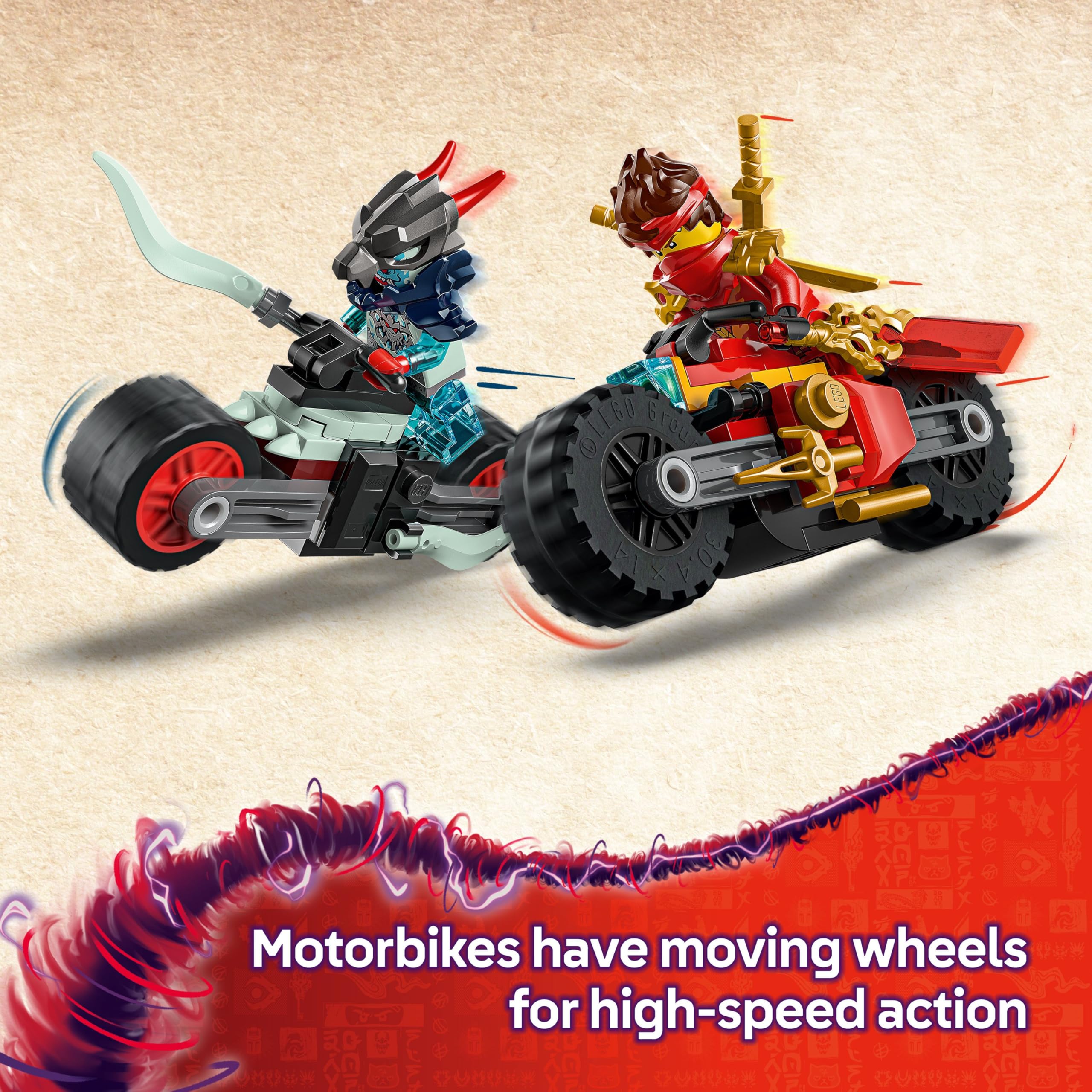 LEGO NINJAGO Kai’s Motorcycle Speed Race Set - Image 3
