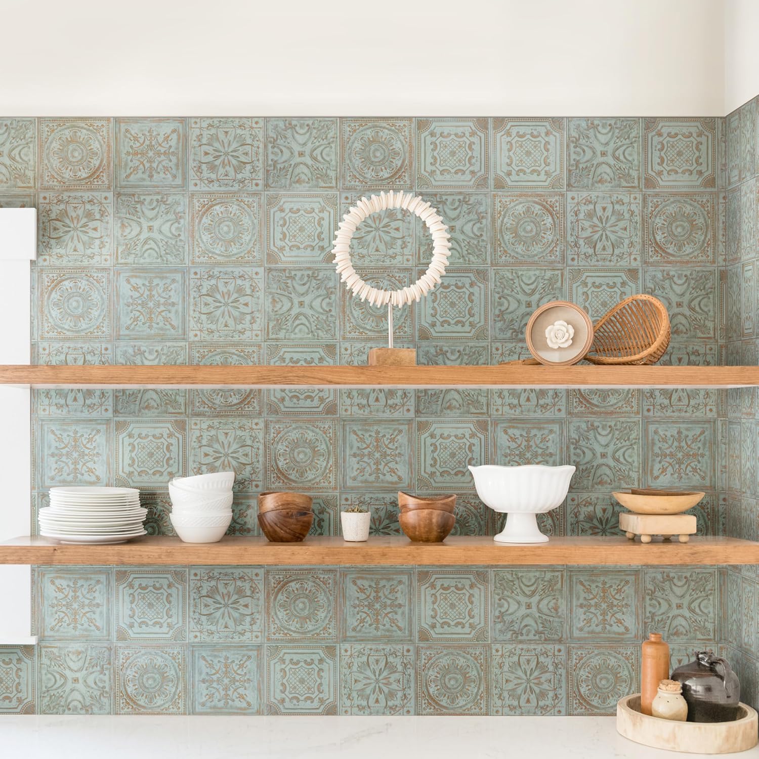 Fitz Green 8" x 8" Ceramic Wall Tile