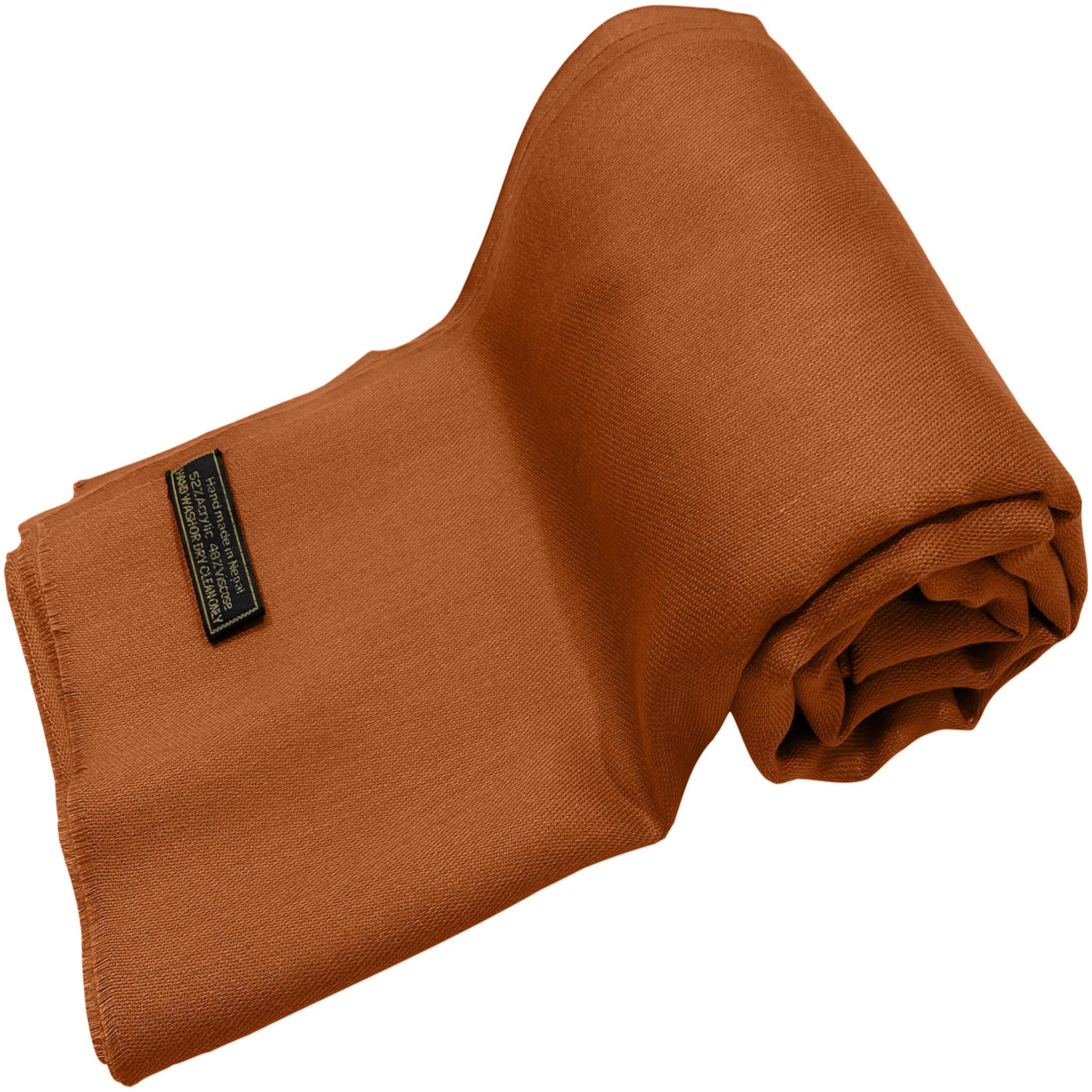 CJ Apparel Handgefertigter nepalesischer Damen-Schal mit Fransen Pashmina