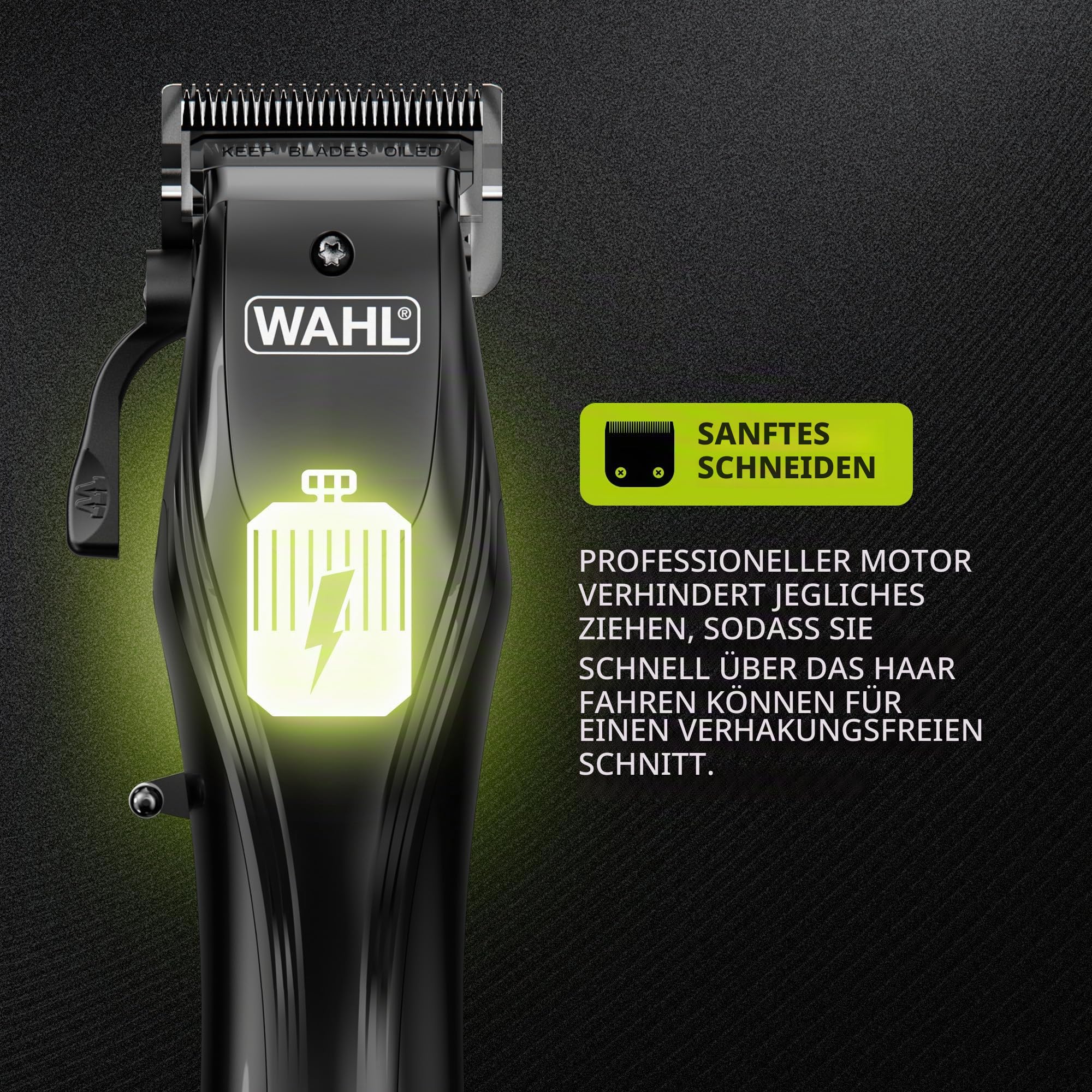 WAHL Rapid Clip, Haarschneidemaschinen für Männer, USB-aufladbar, Ohr-/Nasenhaarentfernung, Verstellhebel, Komplette Haarschnitte zu Hause, Lithium-Ionen-Akku, ergonomischer Griff