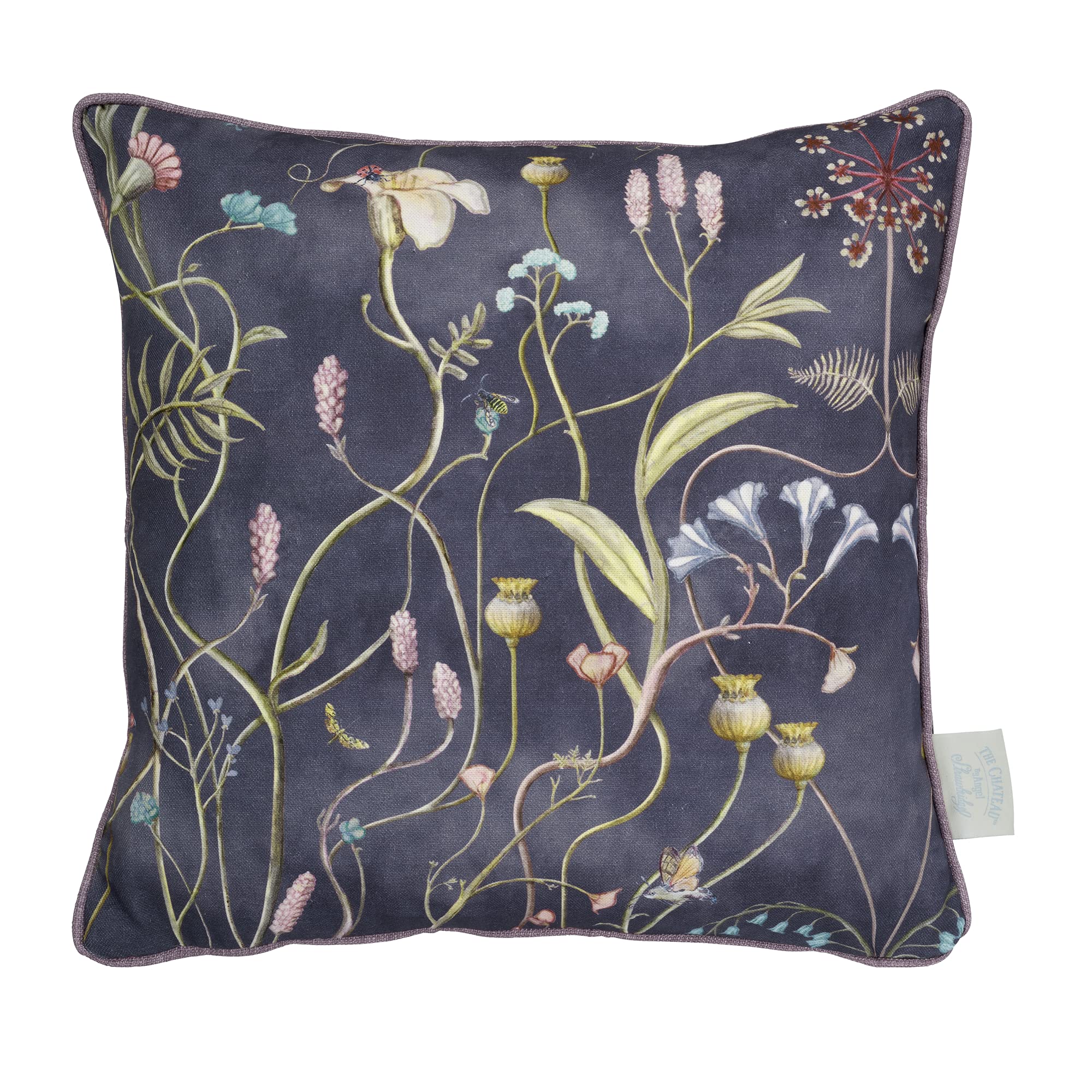 The Chateau By Angel Strawbridge Wildflower Garden Nightshadow Feather Filled Cushion