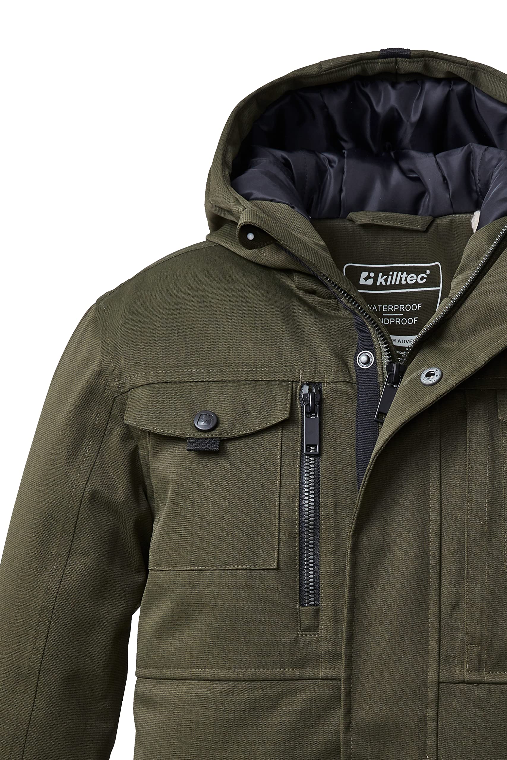Killtec Jungen Kow 190 Bys Prk Outdoormantel/Funktionsparka mit Kapuze