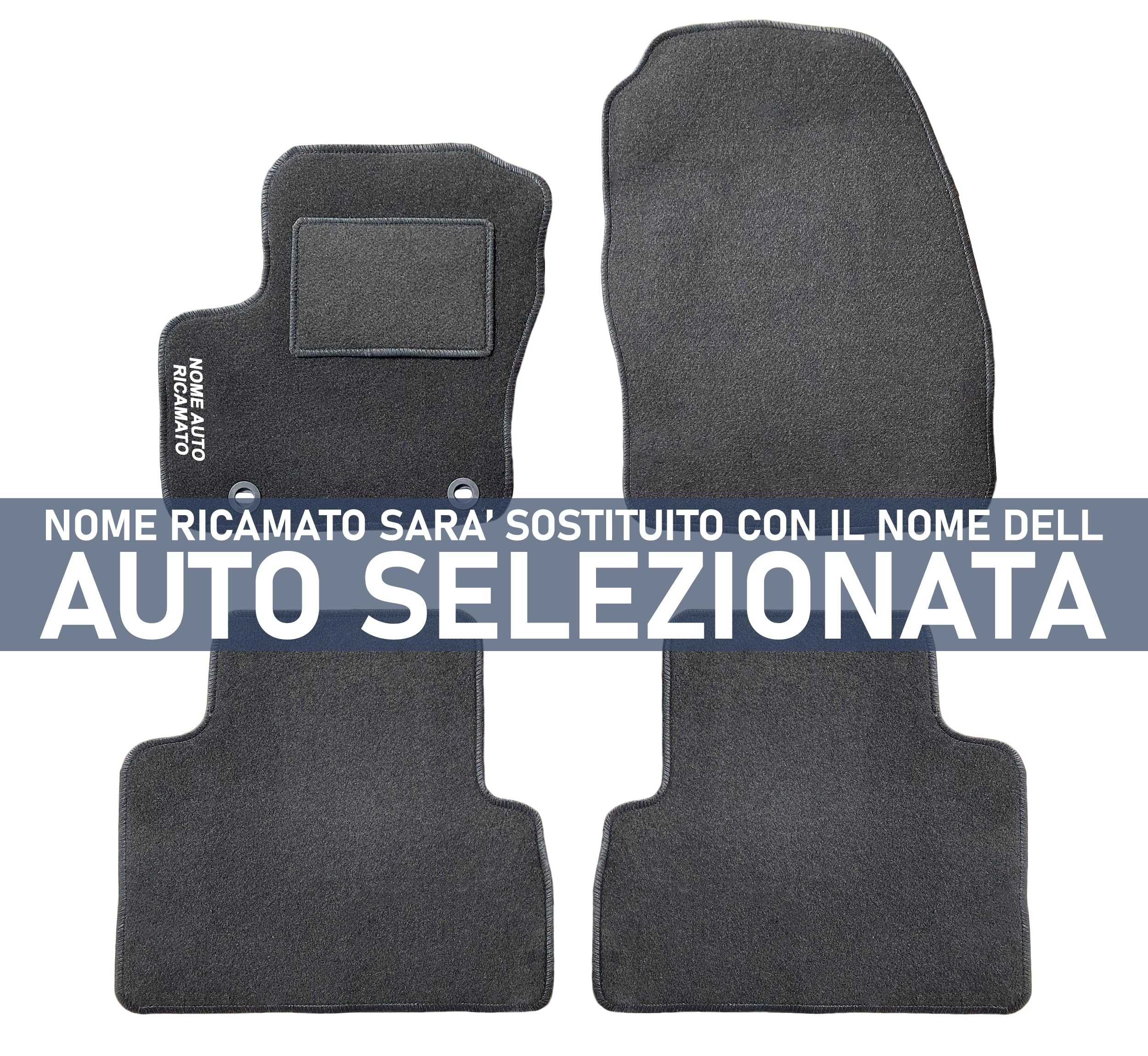 Auto Accessori Lupex | Set 4 Pezzi Tappetini Auto Compatibili con C-Max II serie | Tappeti Sagomati in Moquette con Ricamo Lato Guida | Fondo Antiscivolo | Anteriori e Posteriori