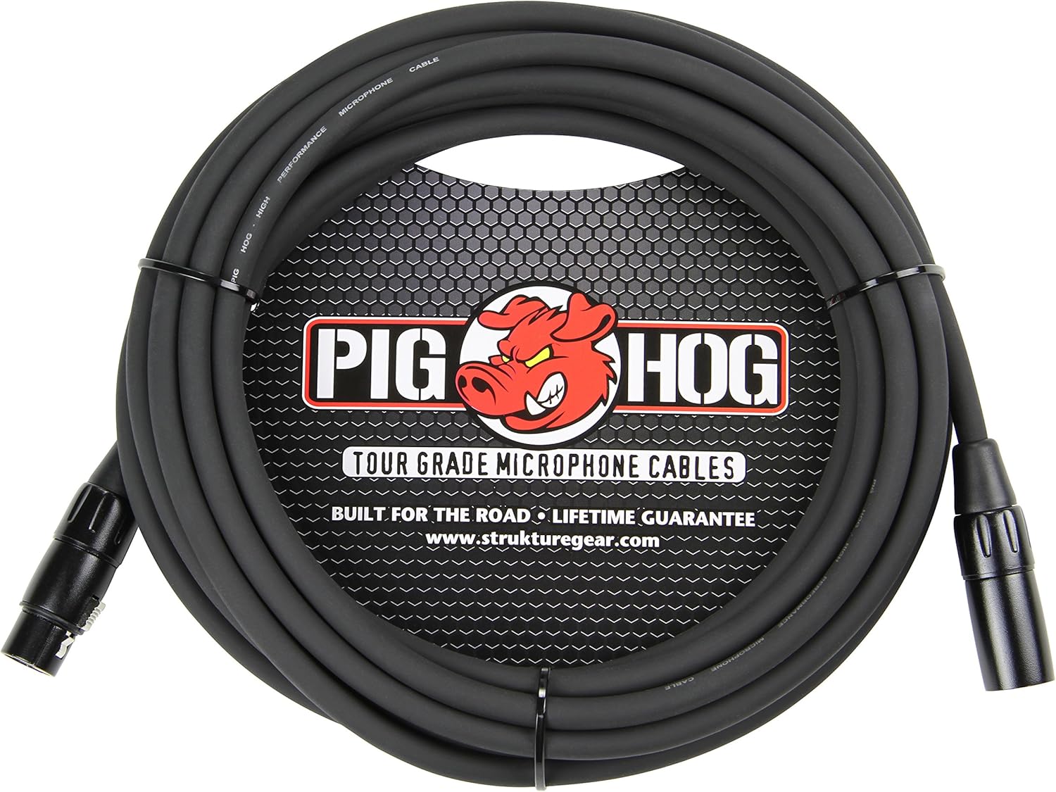 Pig Hog PHM50 High Performance 8mm XLR Microphone Cable, Black , 50 Feet