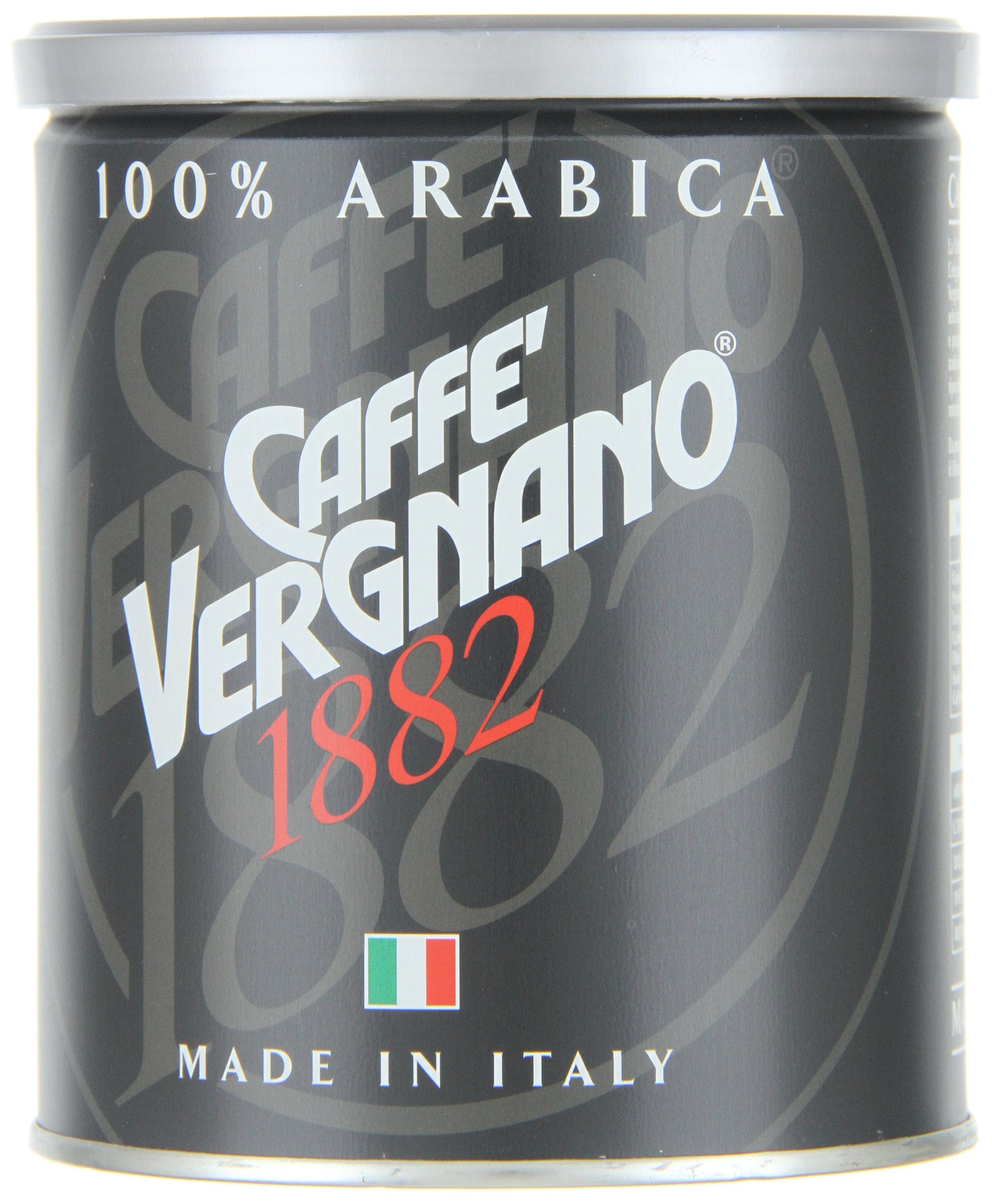 Caffè Vergnano 1882 - Barattolo di caffè 100% Arabica macinato, per moka, confezione da 2500 g