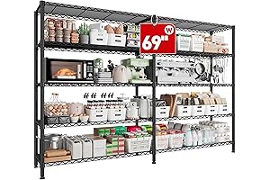 REIBII 69" W Storage Shelves for Garage Storage