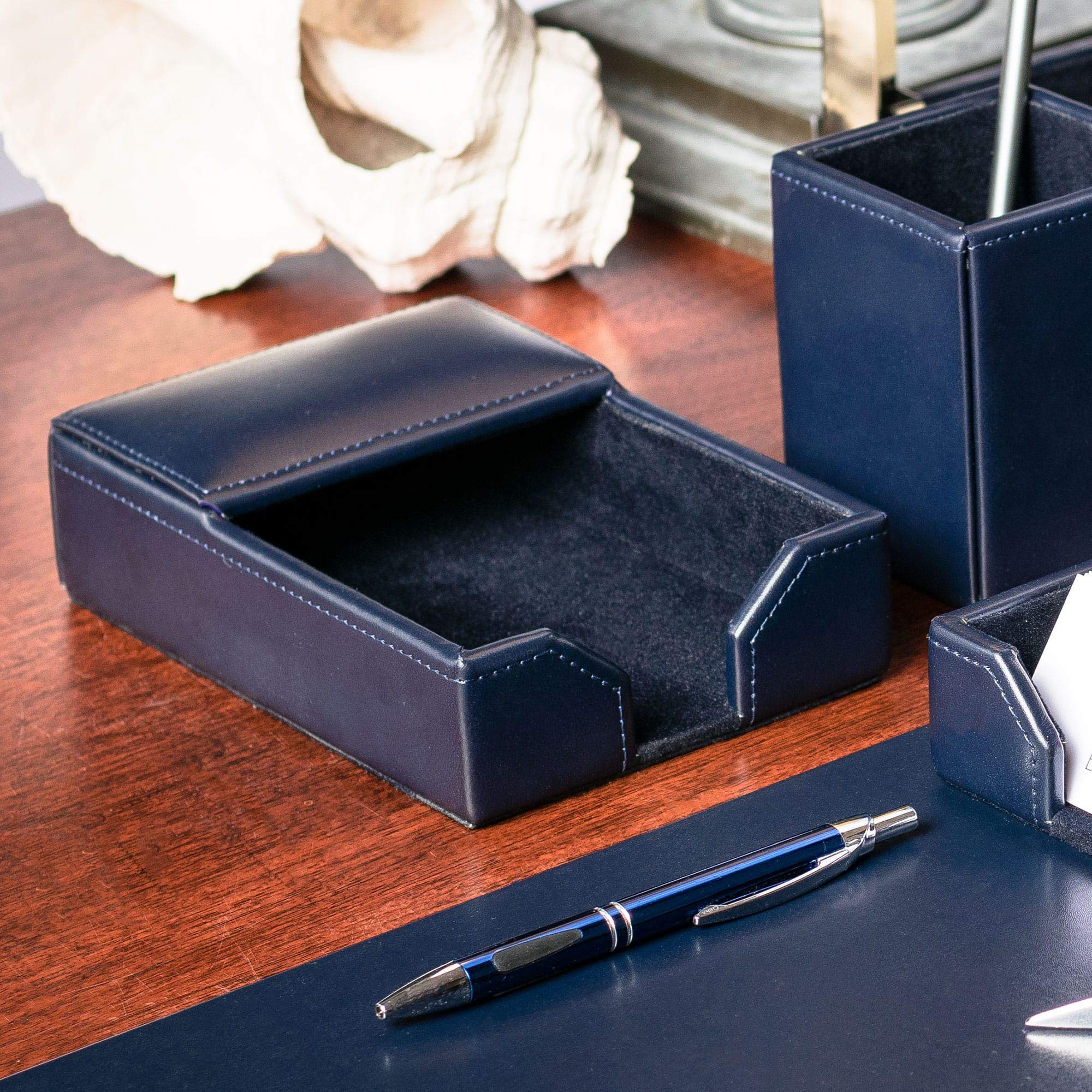 Dacasso A5009 - Soporte para notas, 7 x 4.75 x 1.75, color azul marino