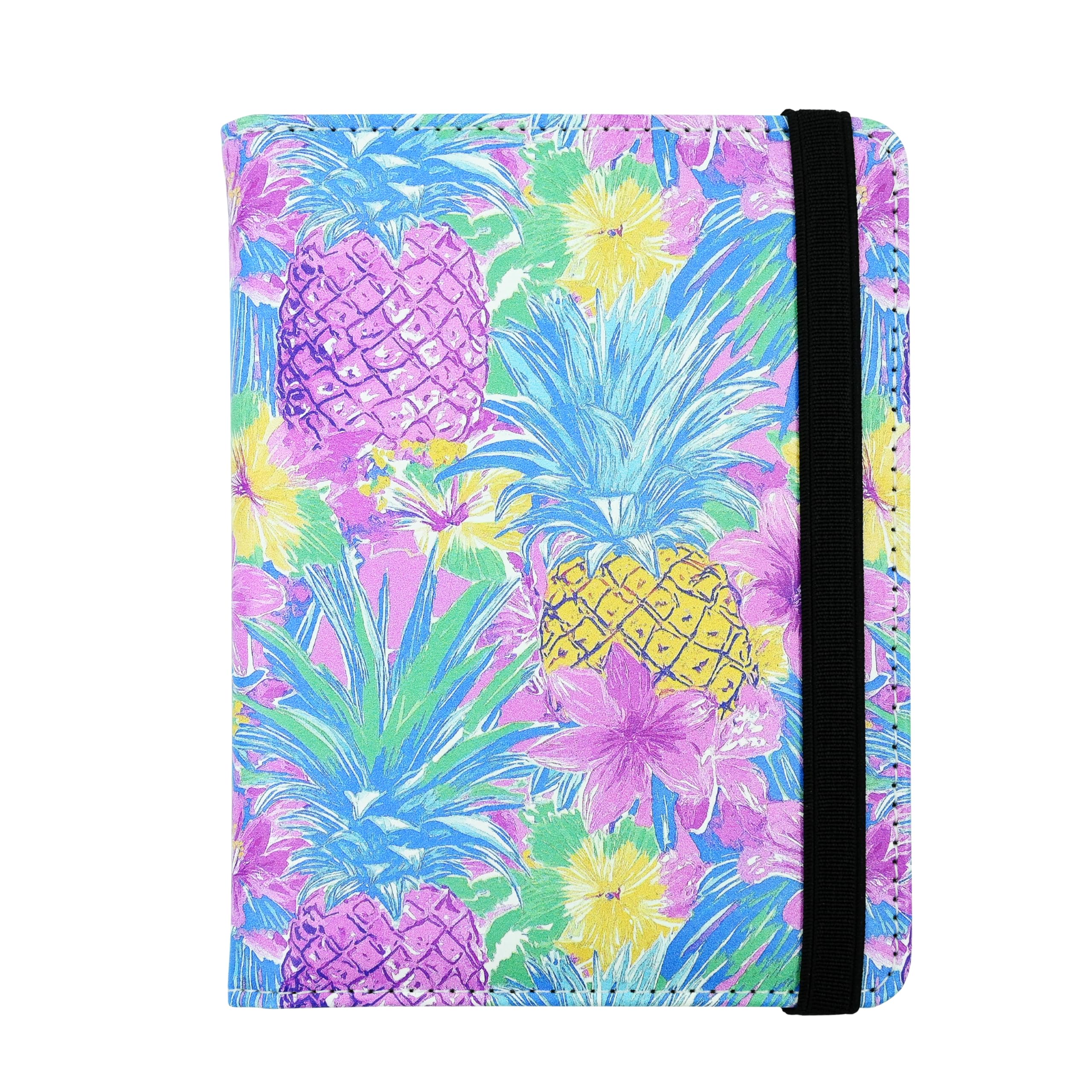 Tropical Pineapple Passport Holder for Women and Men PU Leather Passport Cover for Travel