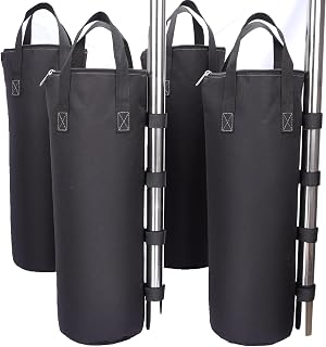 Nadrocene Zipper Top Sand Bags for Canopy Legs - 120LBS Capacity Set of 4, Drop-Tested Durable Weights for Pop Up Tents & Gazebos